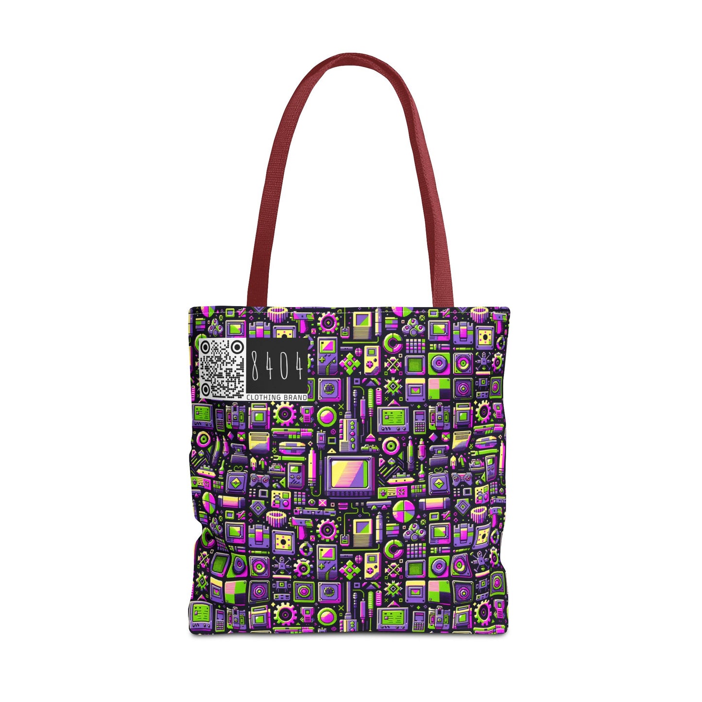 Digital Nostalgia Remix Modern Vintage Fusion Tote Bag - 8404 Design-67