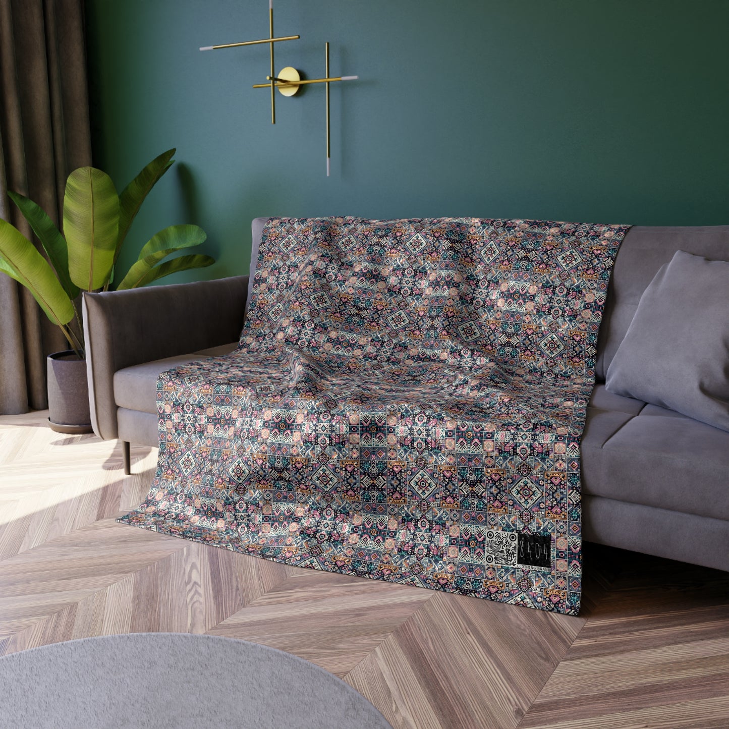 Crushed Velvet Blanket - 8404 Design-01