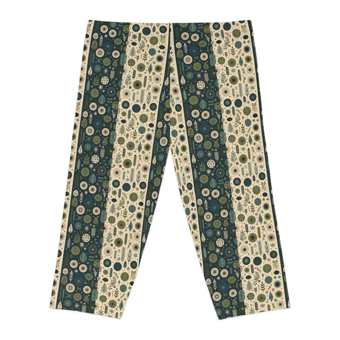 Sustainable Street Utility Sustainable Tech Streetwear Women's Capri Leggings - 8404 Design-62