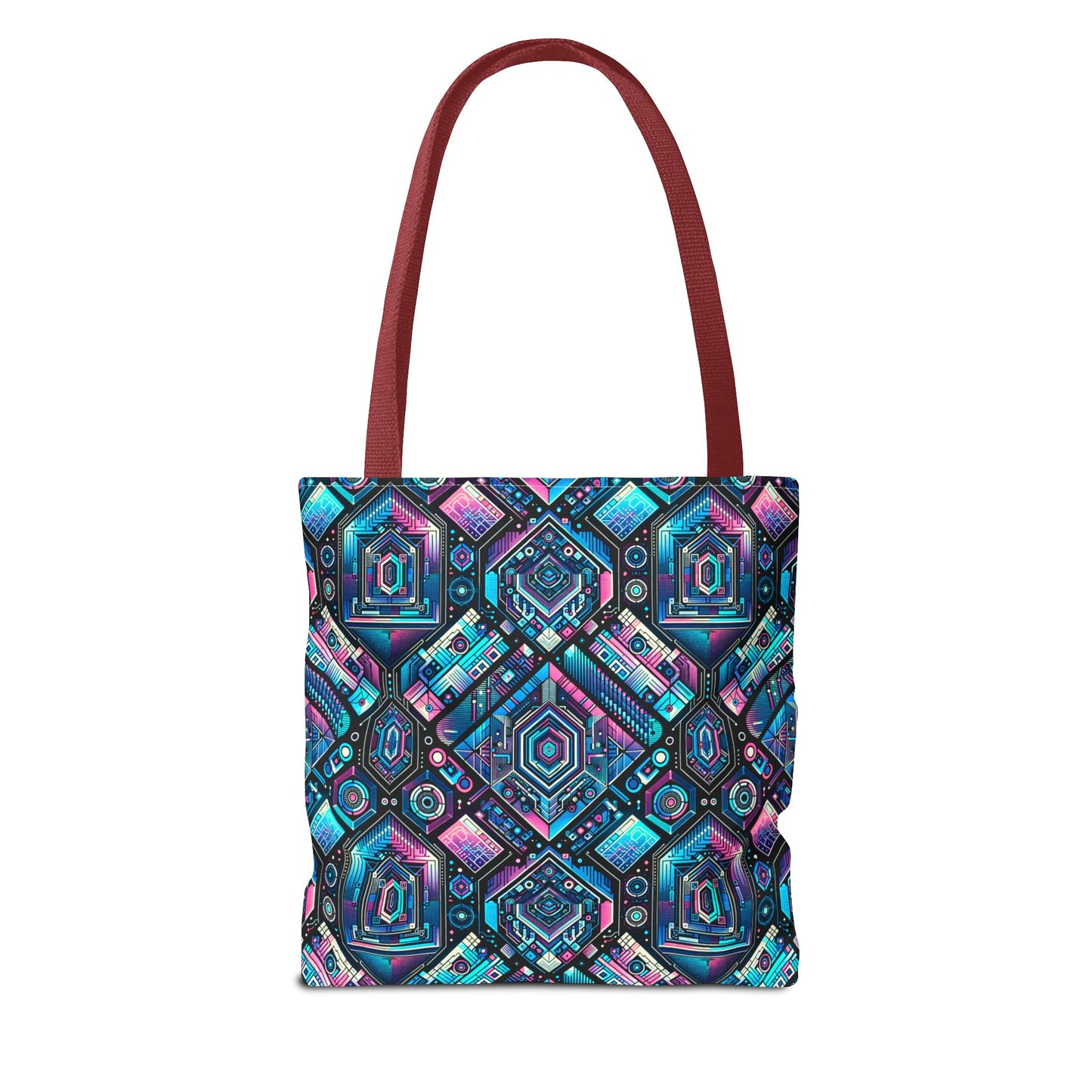 Digital Dreamland Futuristic Tech Aesthetic Tote Bag - 8404 Design-46