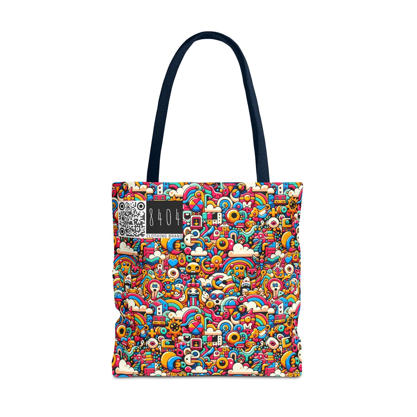 Neon Pop Playful Pop Culture Mashup Tote Bag - 8404 Design-62