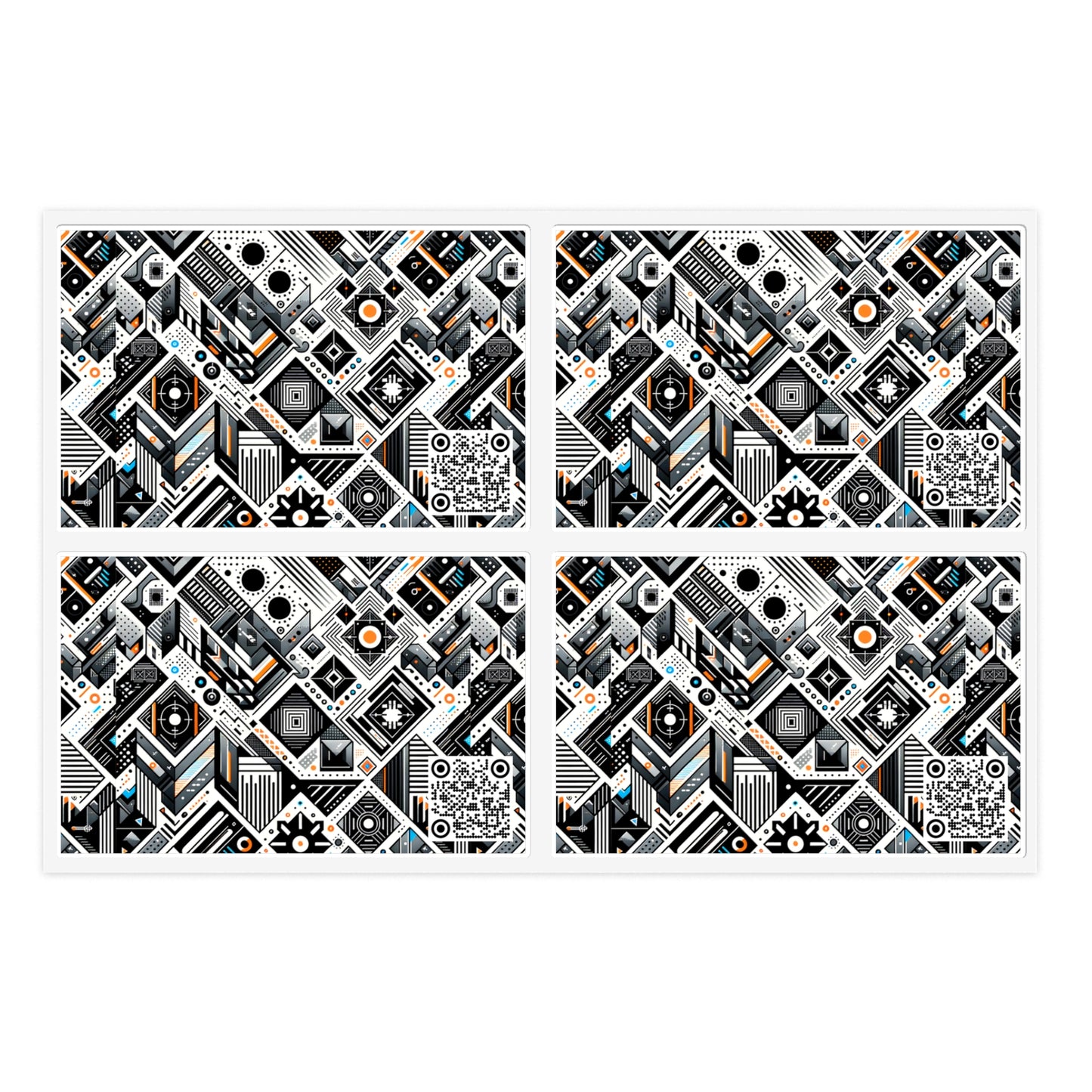 Tech-Forward Athleisure Sleek Tech Aesthetic Sticker Sheets - 8404 Design-61