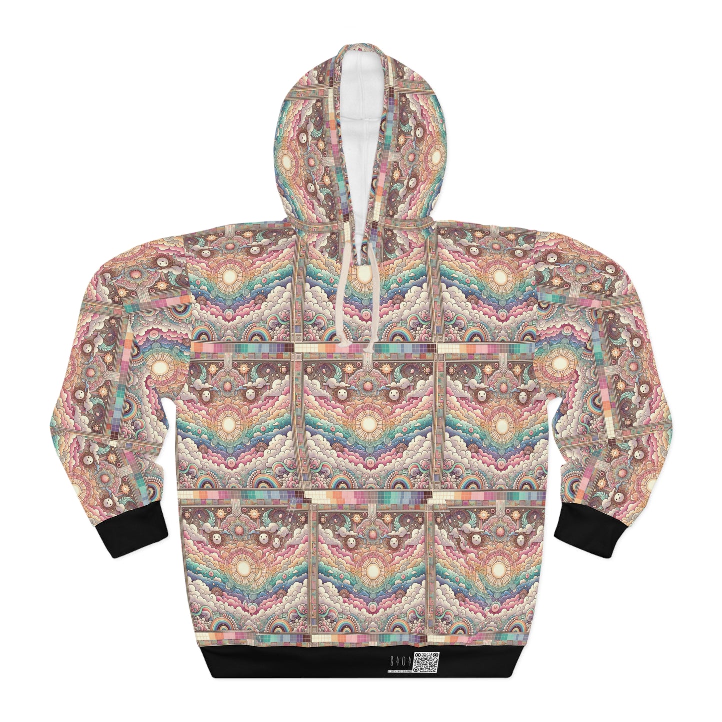 Digital Dreamland Whimsical and Nostalgic Streetwear With a Digital Twist Pullover Hoodie - 8404 Design-56
