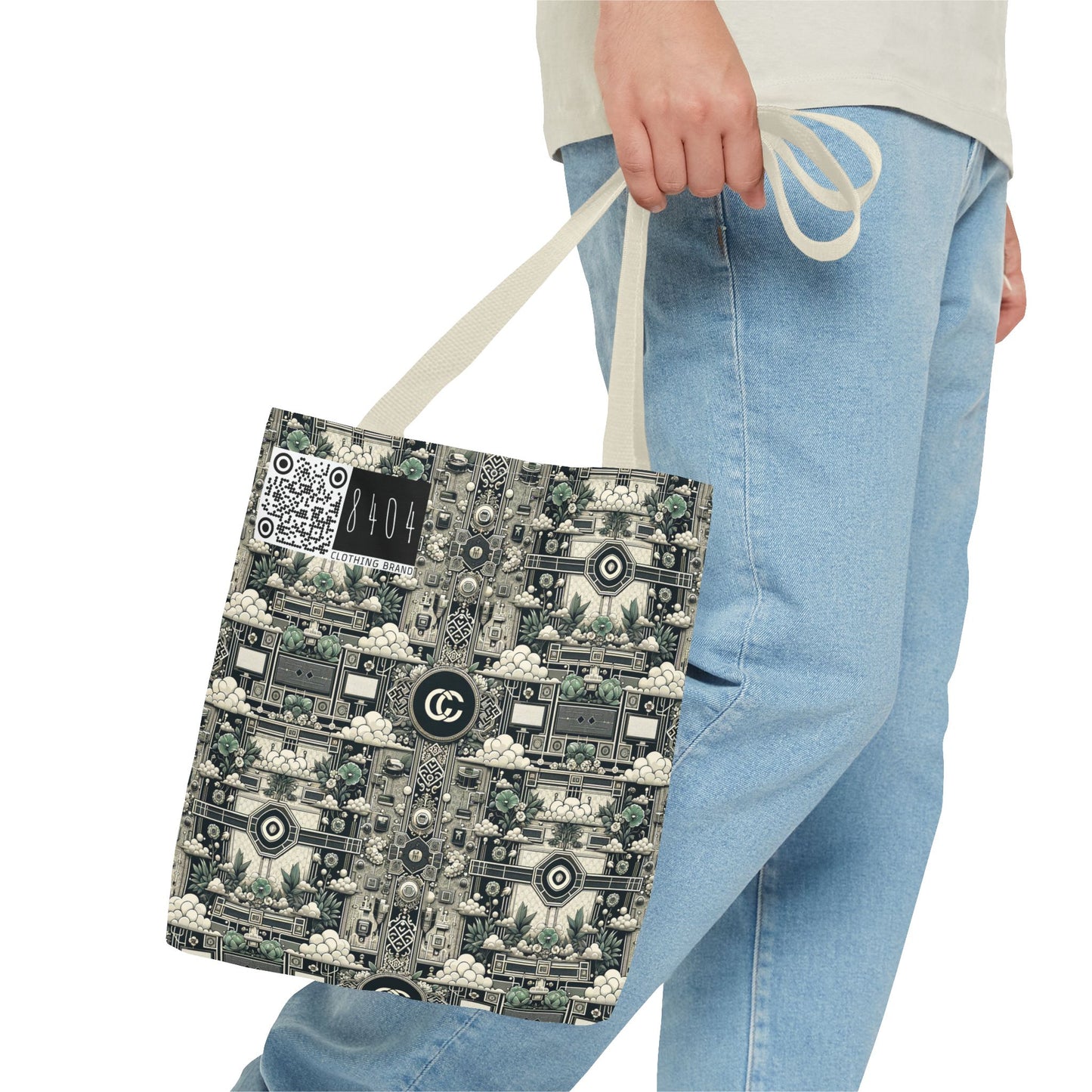 Cyber Garden Party Tech Garden Extravaganza Tote Bag - 8404 Design-54