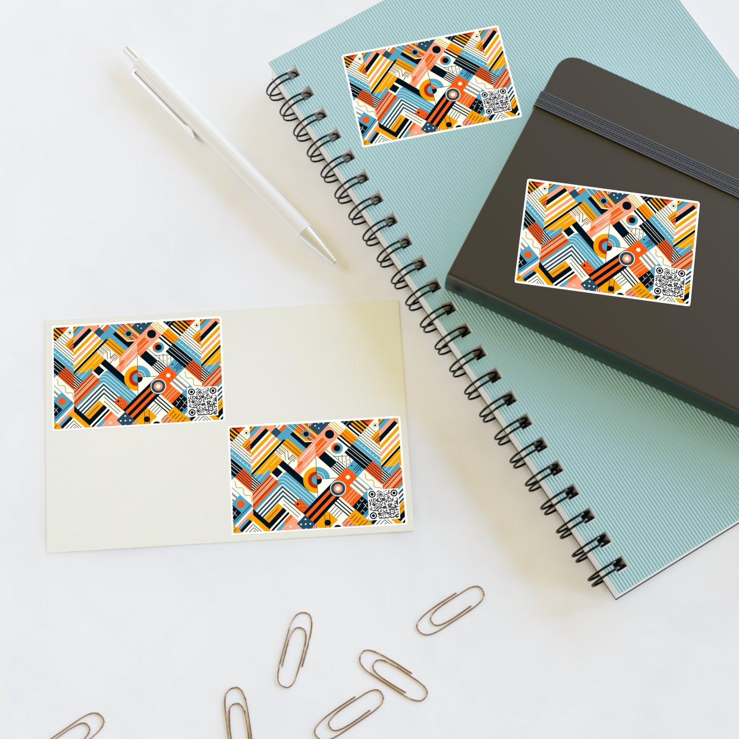 Abstract Graphic Art Modern Artistic Expression Sticker Sheets - 8404 Design-54