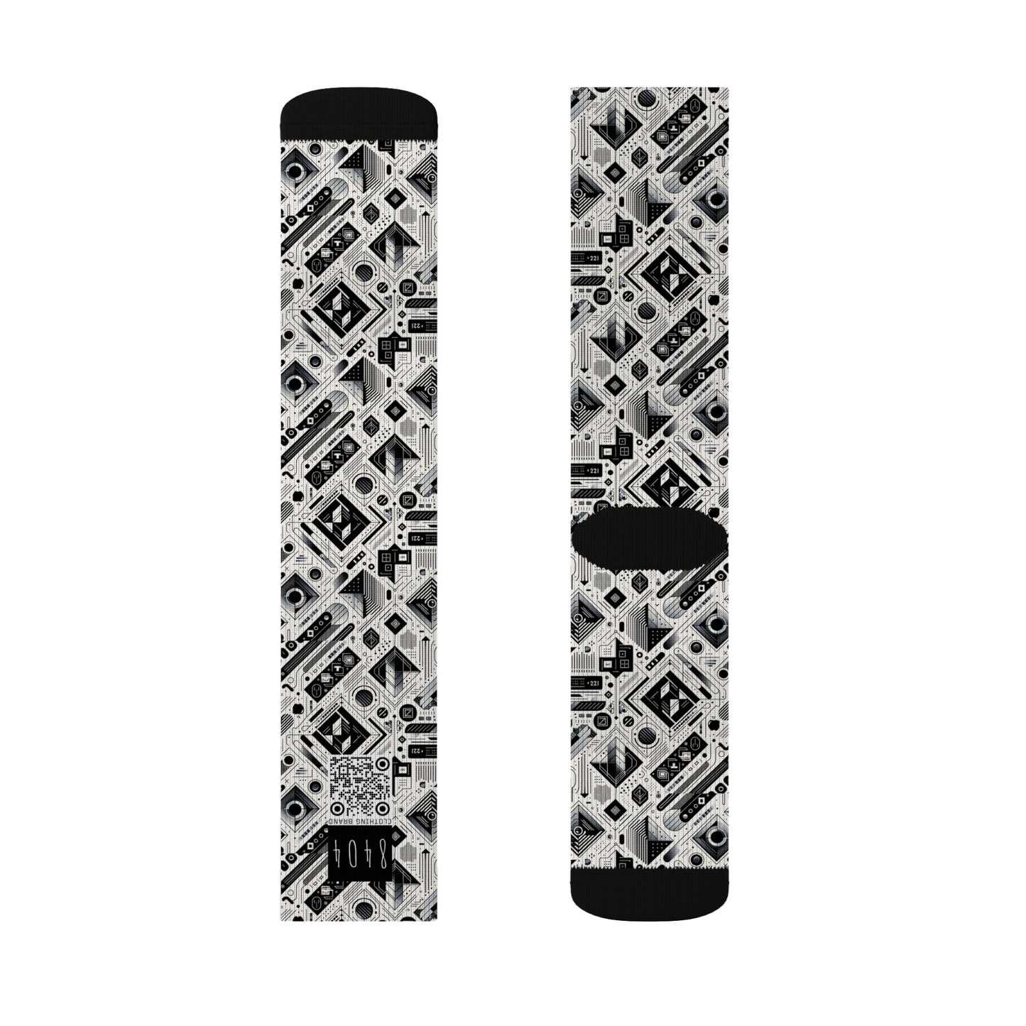 Tech Minimalism Minimalist Tech Sublimation Socks - 8404 Design-72