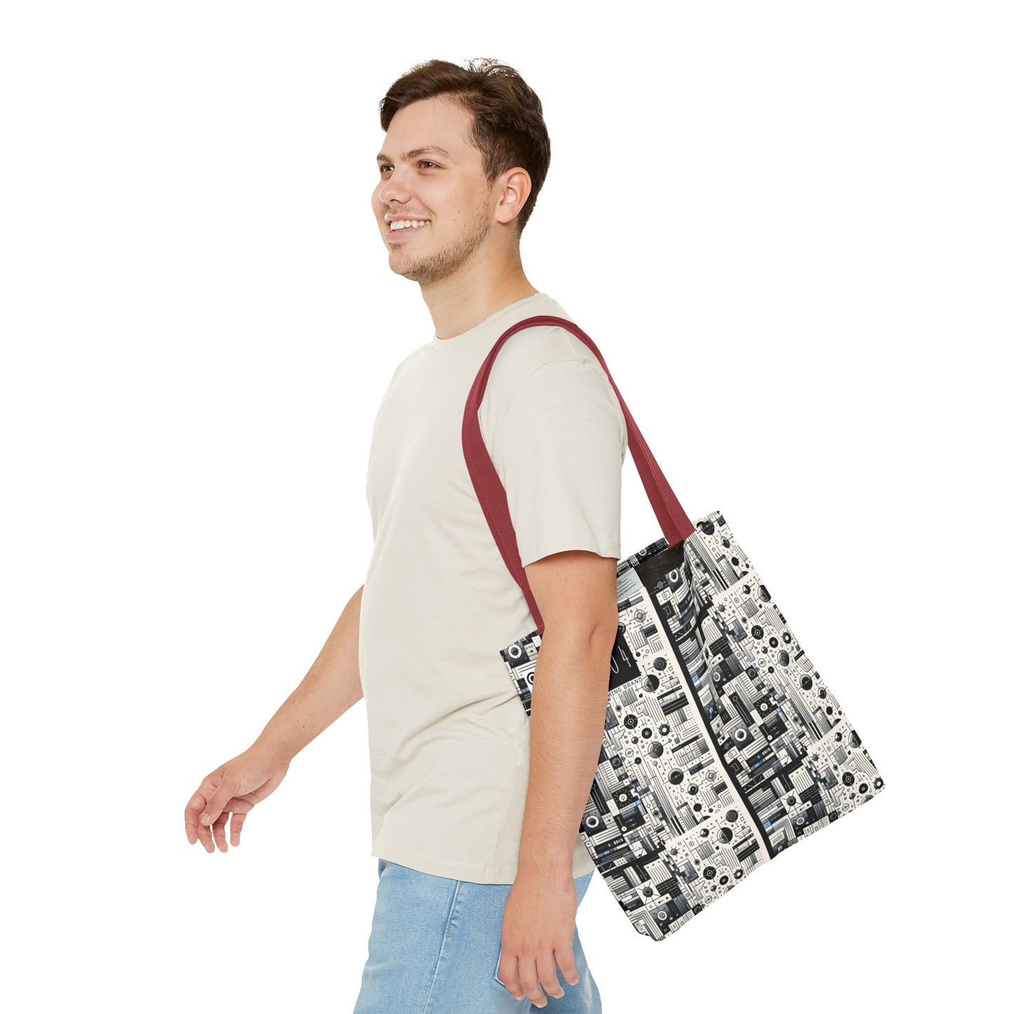Digital Minimalism Minimalist Tech Tote Bag - 8404 Design-66