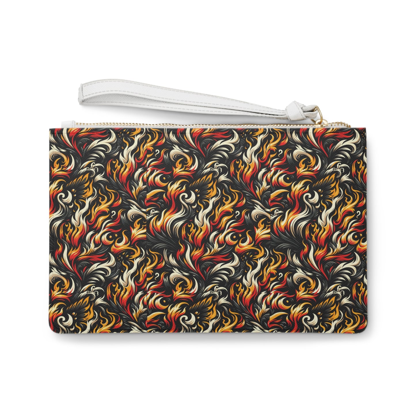 Fire & Flames Bold Streetwear Statement Clutch Bag - 8404 Design-55