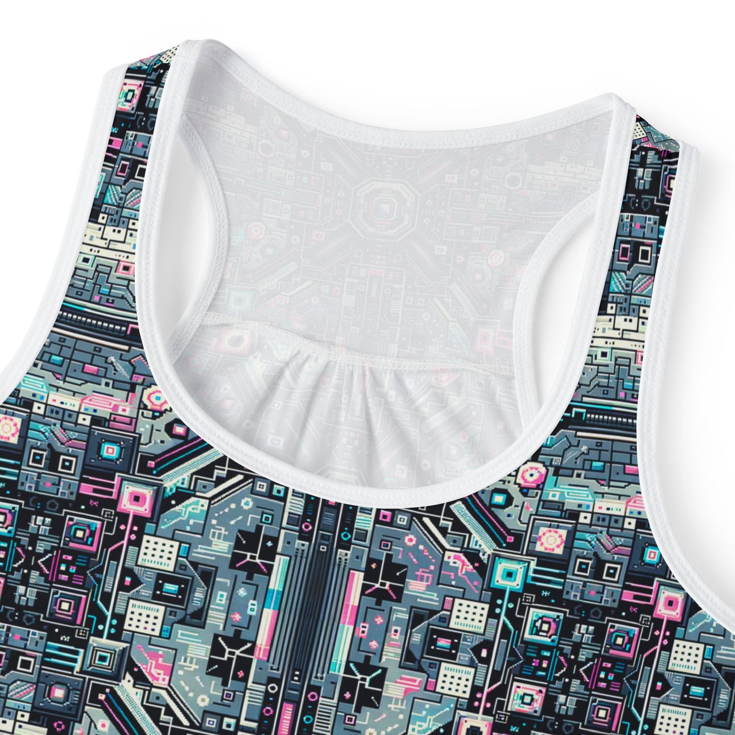 Digital Renaissance Tech-Forward Maximalism Women's Tank Top - 8404 Design-44
