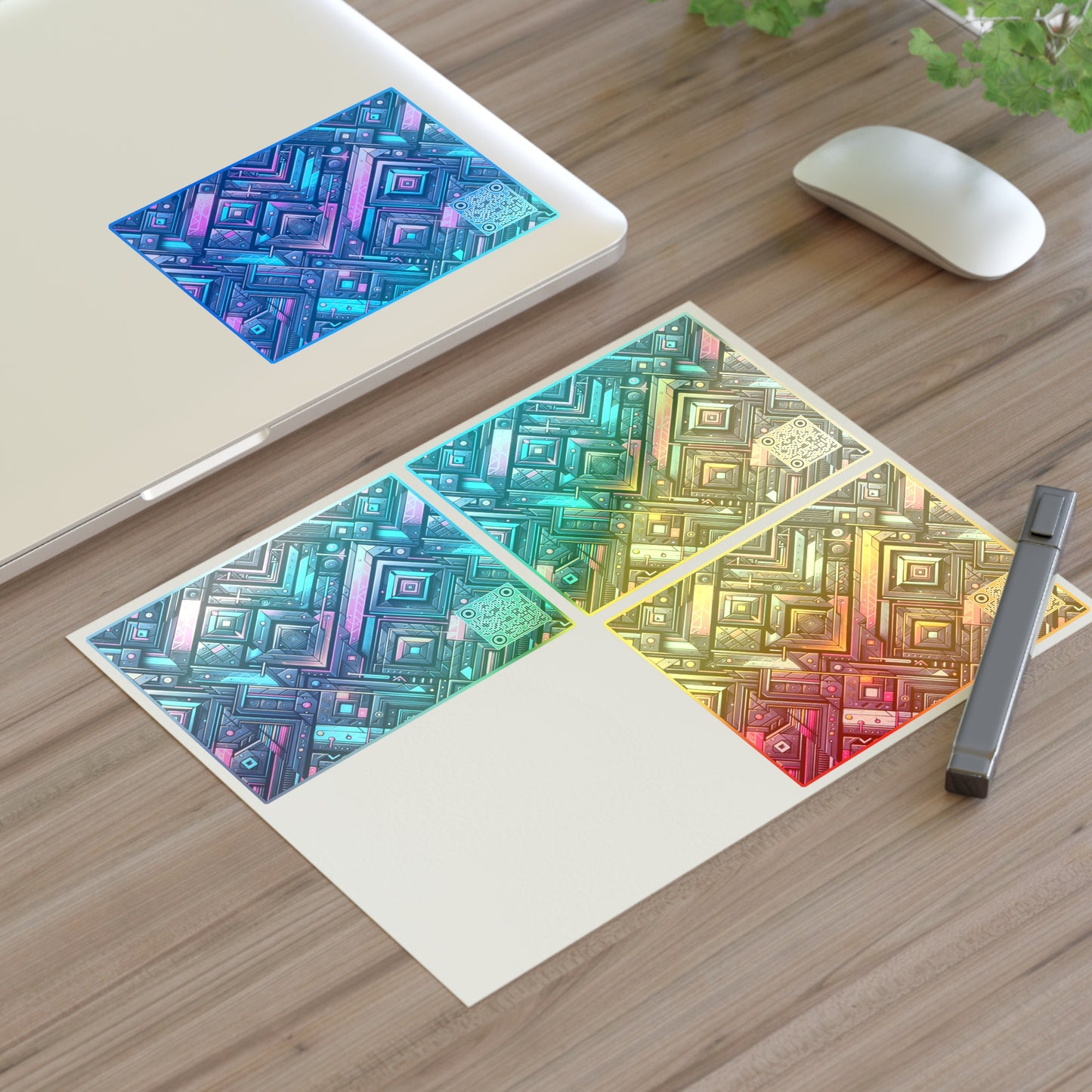 Tech-Inspired Graphics Cyberpunk Cool Sticker Sheets - 8404 Design-67