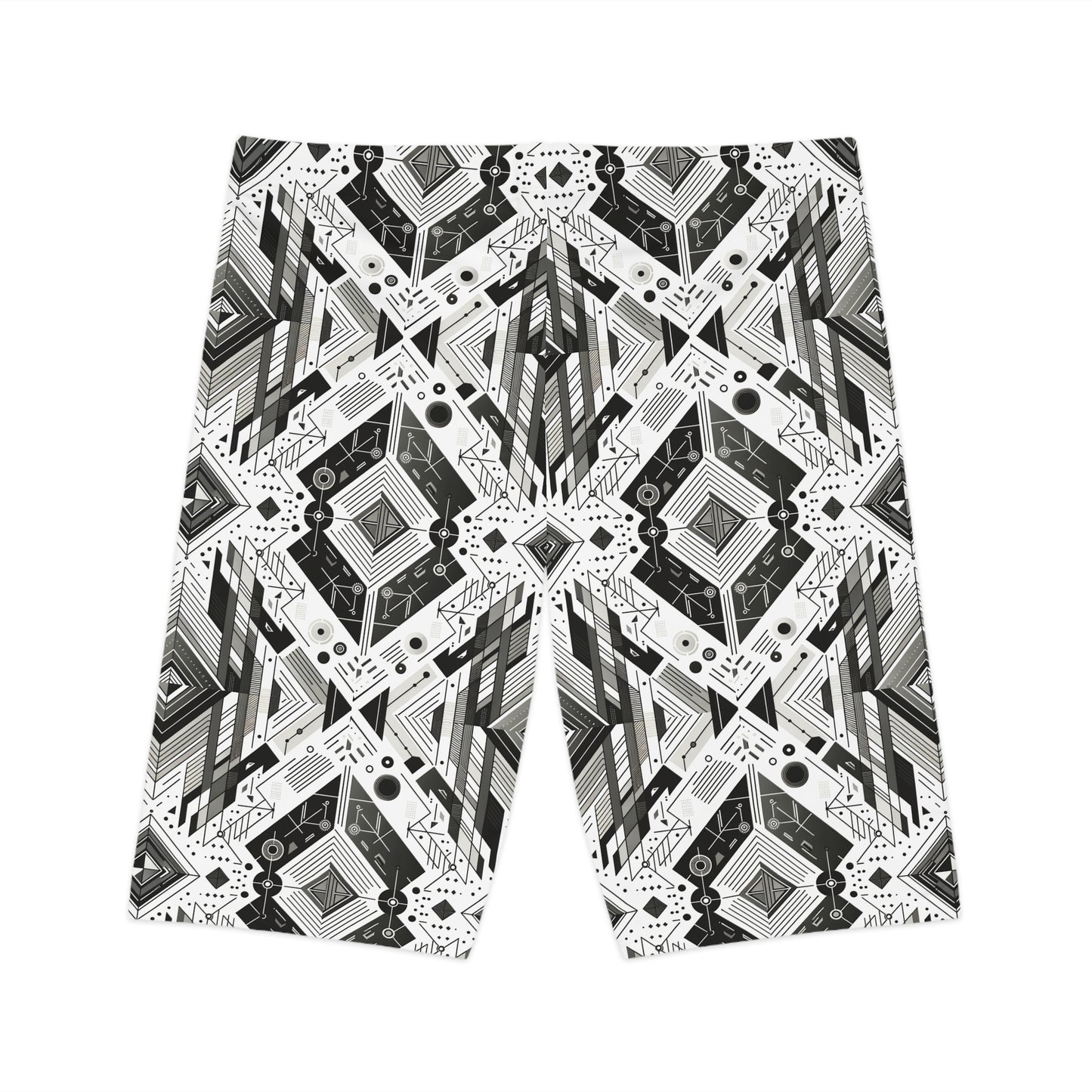 Digital Minimalism Minimalist Tech Women's Bike Shorts - 8404 Design-51