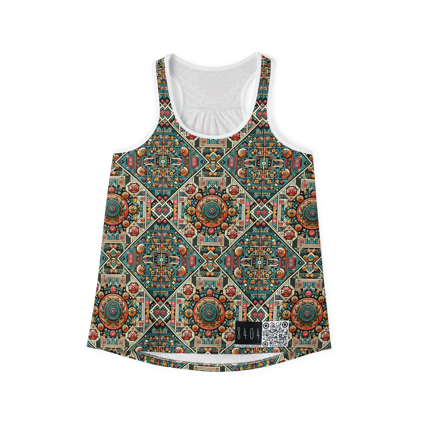 Cultural Fusion Tech Blend of Cultural Heritage With Tech-Inspired Elements Women's Tank Top - 8404 Design-74