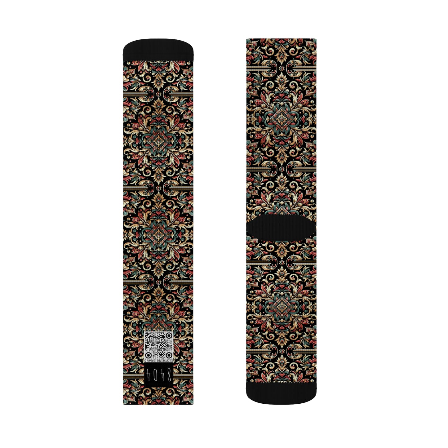 Streetwear Renaissance Artistic Clash of Old and New Sublimation Socks - 8404 Design-46