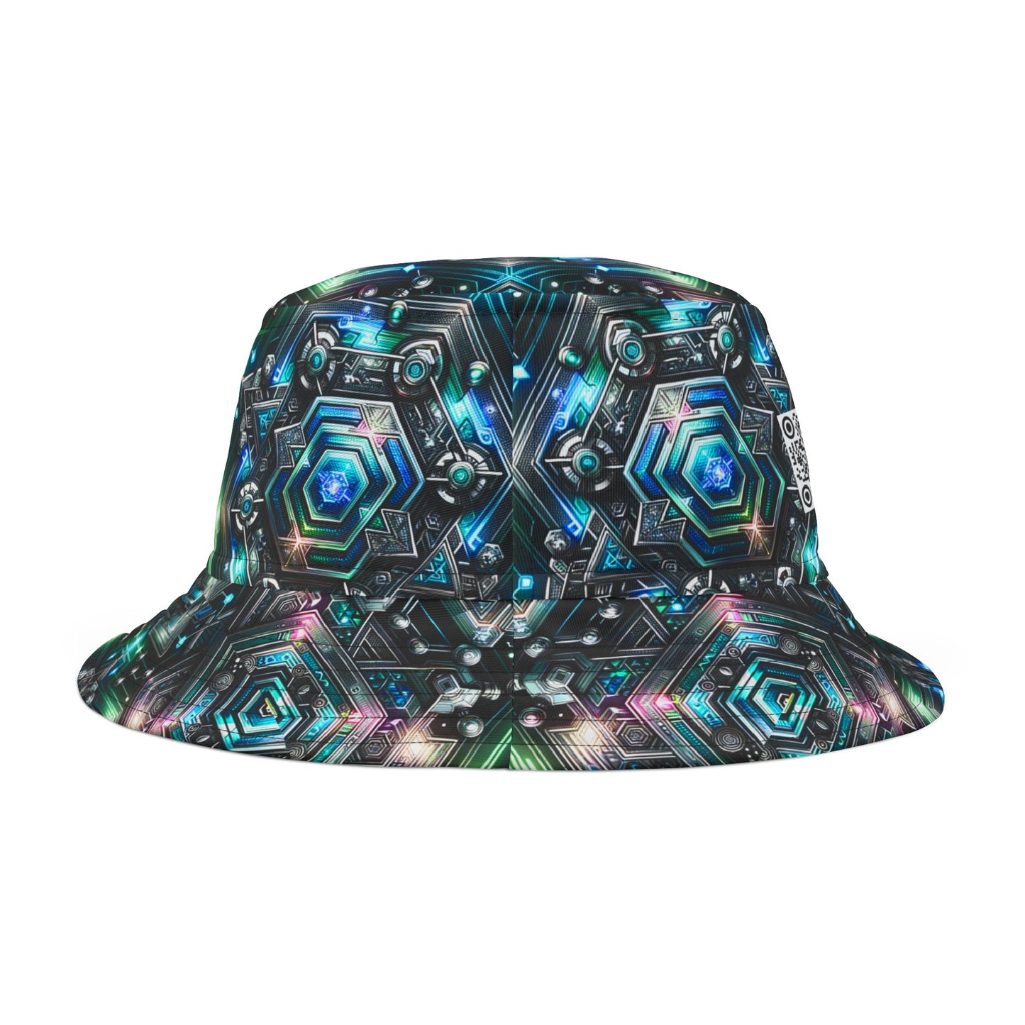 Tech-Infused Futurism Futuristic Tech Bucket Hat - 8404 Design-63