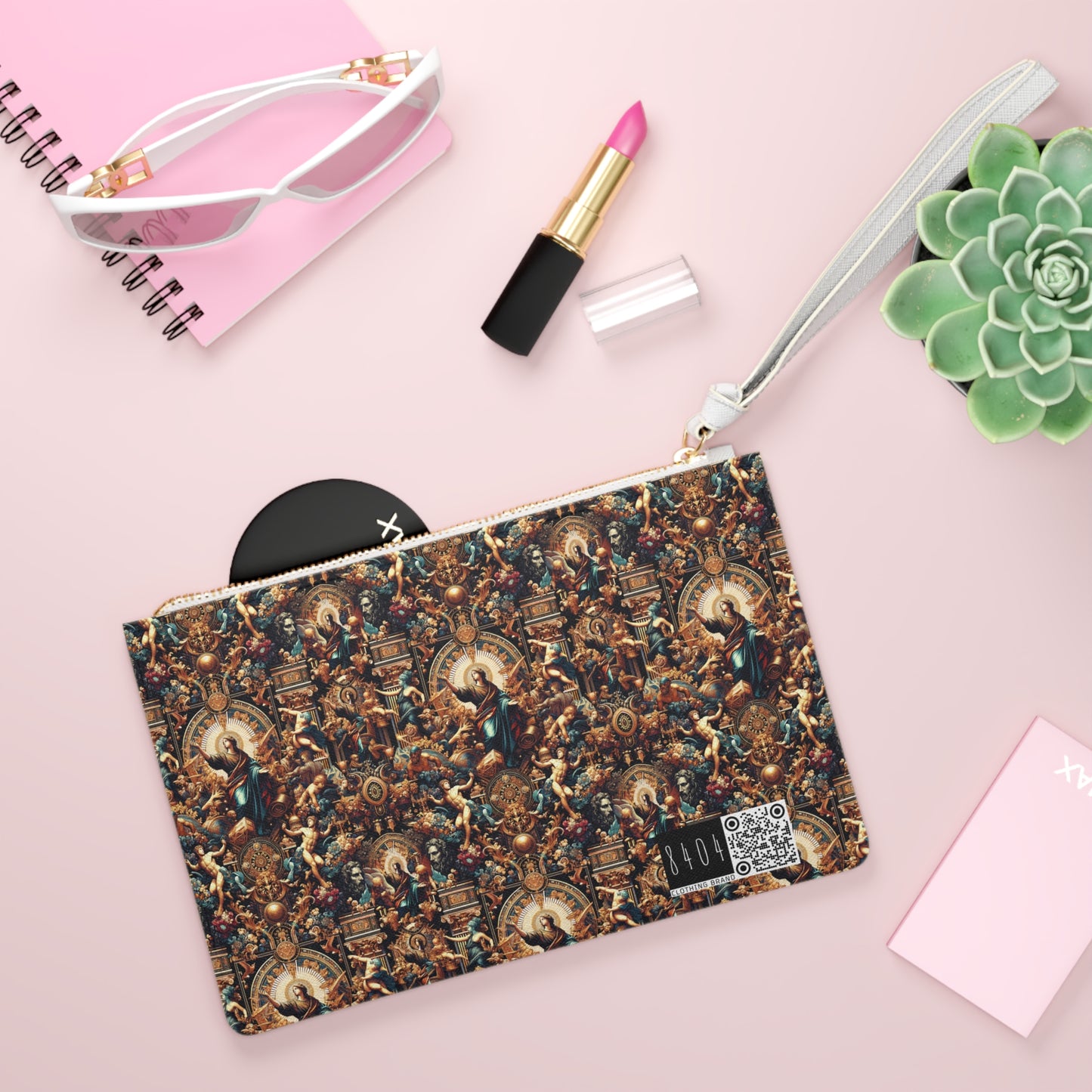Digital Renaissance Luxurious Streetwear Inspired By Classical Art With a Modern Twist Clutch Bag - 8404 Design-64