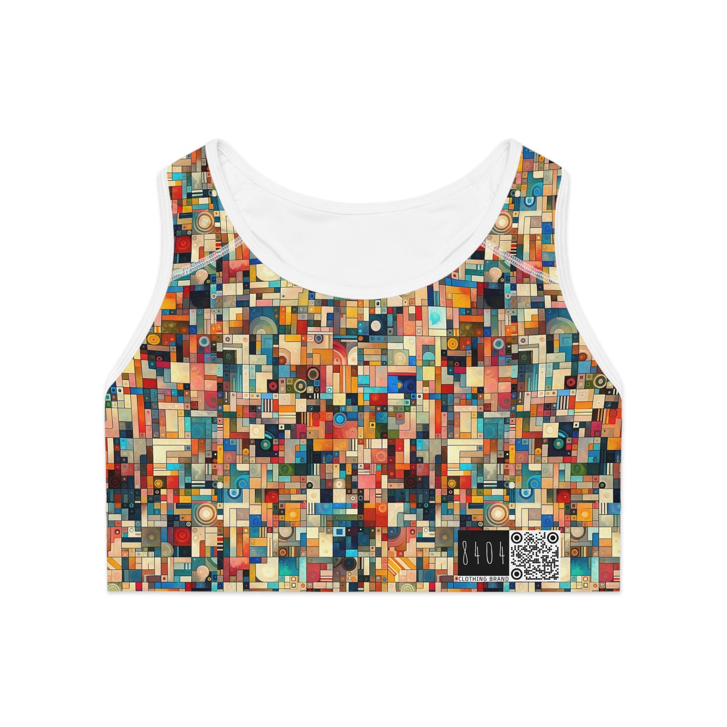 Digital Artistic Expression Artistic Streetwear Sports Bra - 8404 Design-46