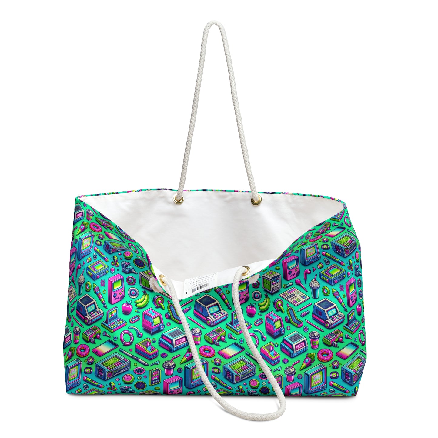 Y2k Revival Nostalgic Futurism Weekender Bag - 8404 Design-48