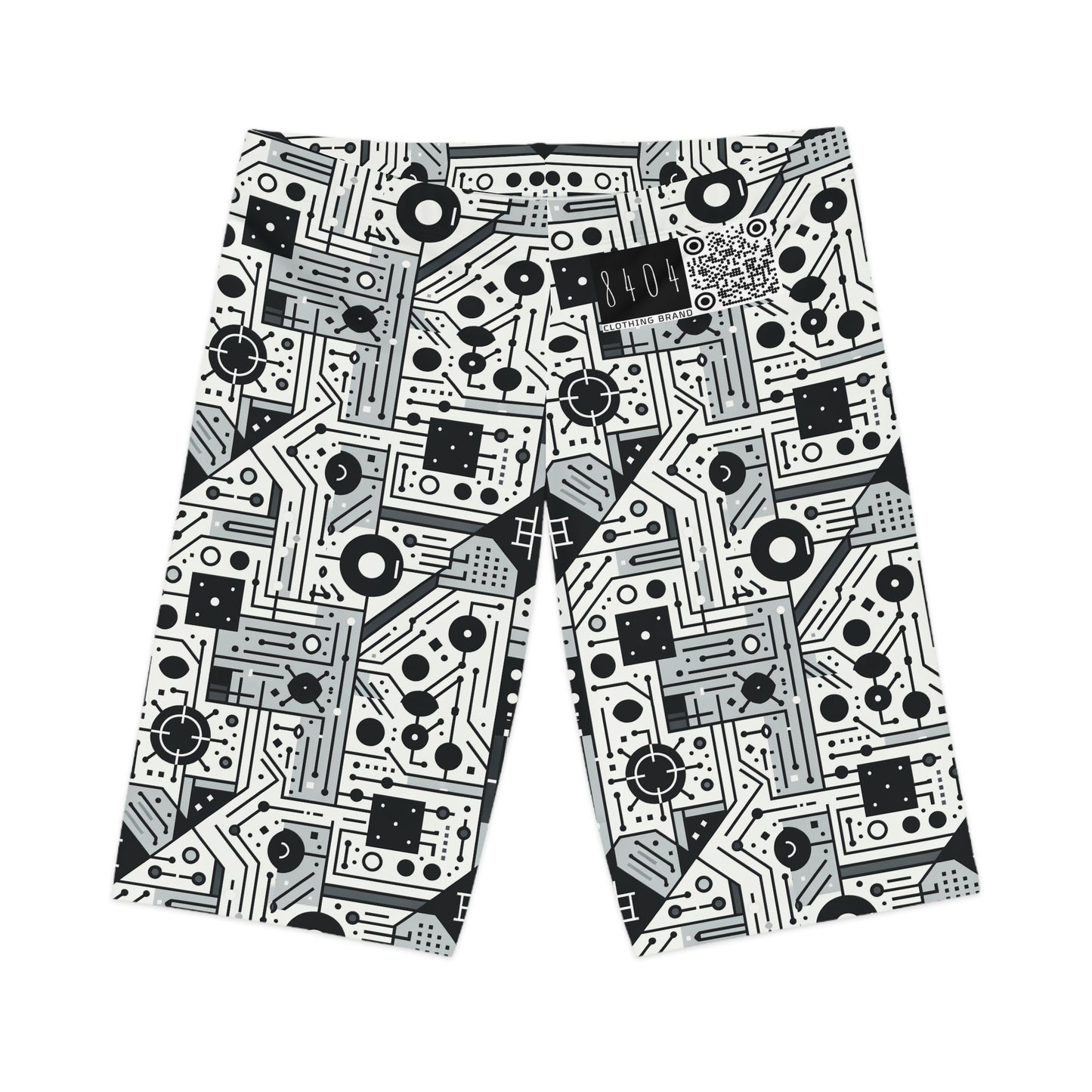 Digital Minimalism Minimalist Tech Women's Bike Shorts - 8404 Design-48