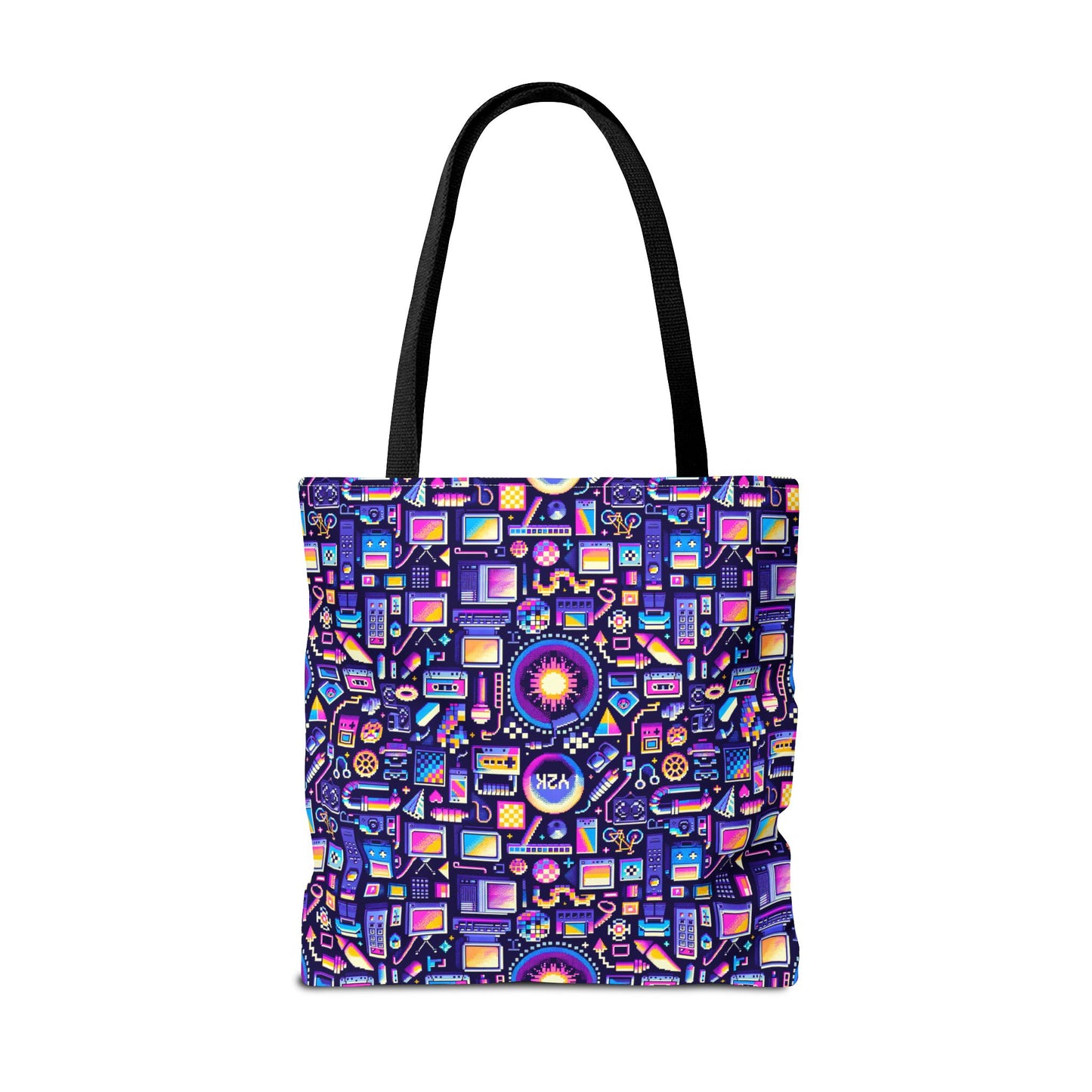 Digital Nostalgia Modern Retro Fusion Tote Bag - 8404 Design-64