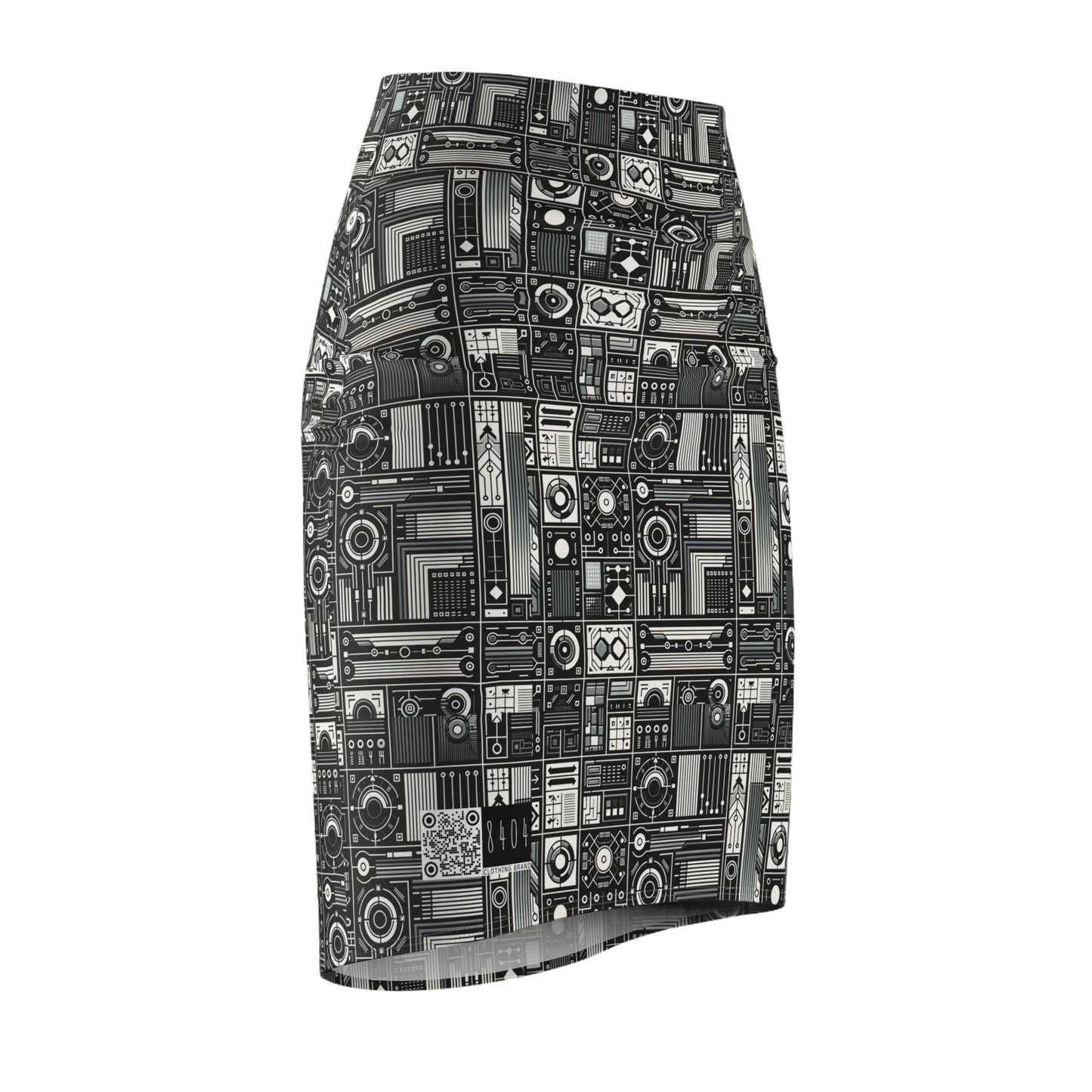 Digital Minimalism Minimalist Tech Women's Pencil Skirt - 8404 Design-62