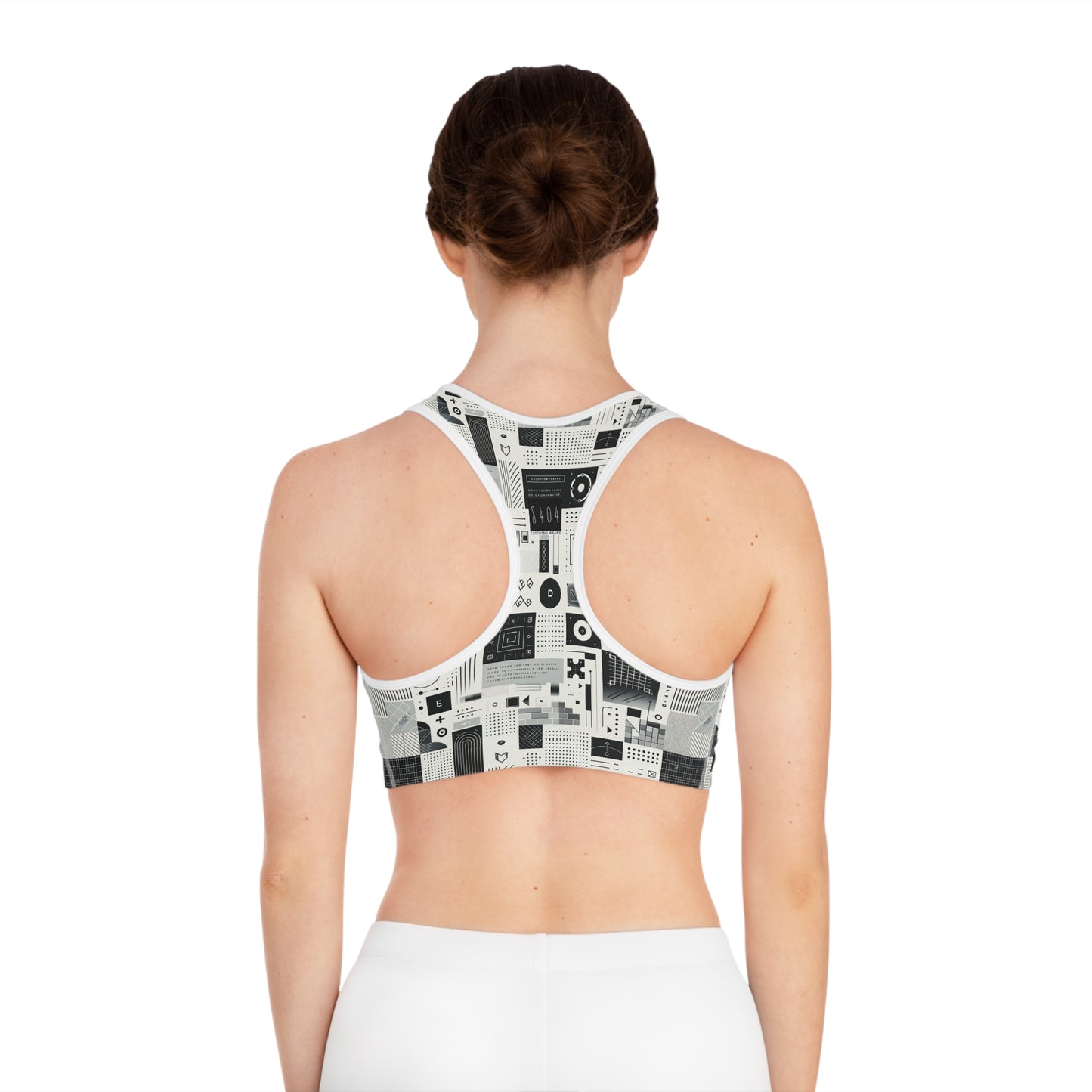Digital Minimalism Minimalist Tech Sports Bra - 8404 Design-50