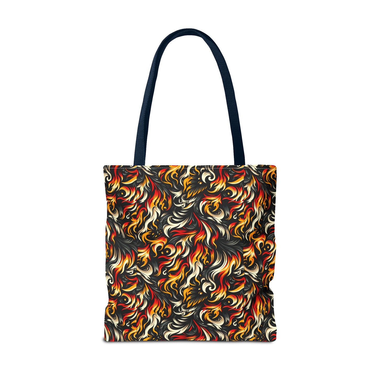 Fire & Flames Bold Streetwear Statement Tote Bag - 8404 Design-55