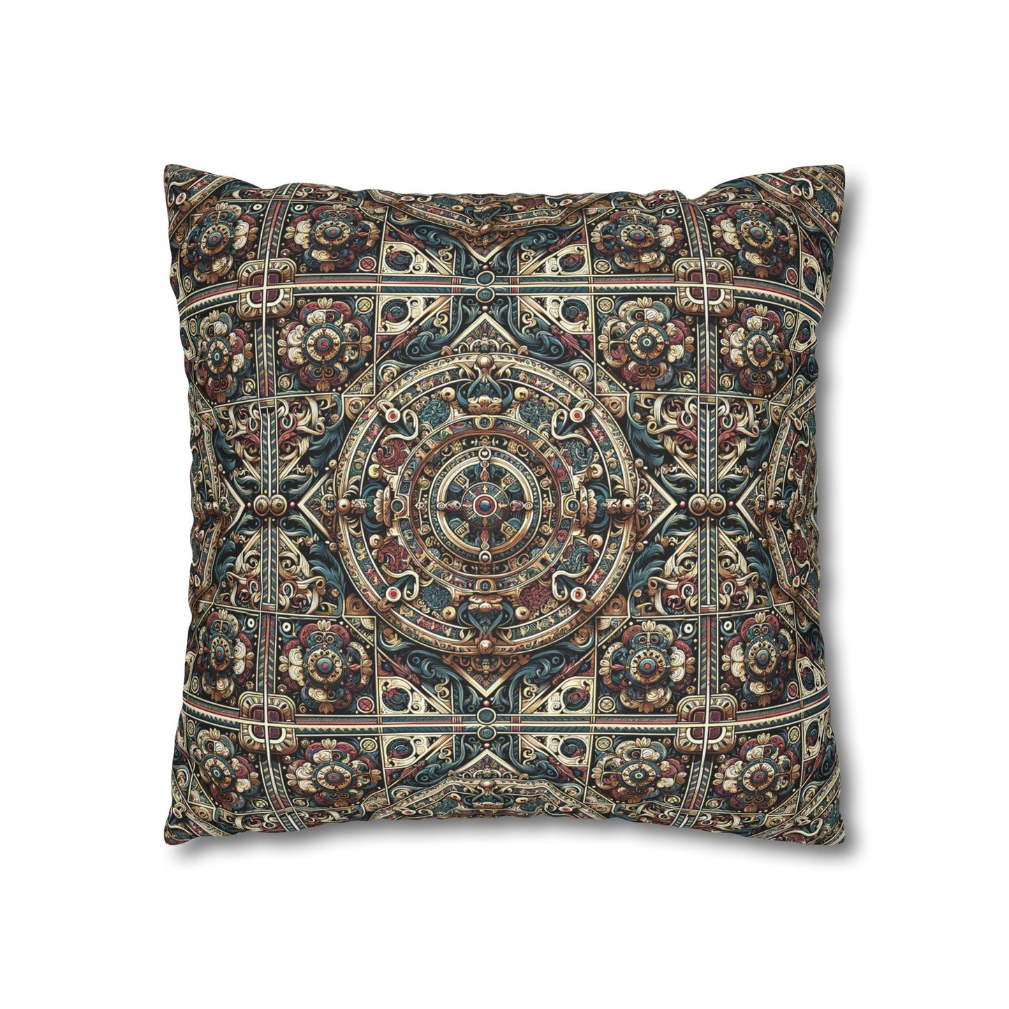 Urban Renaissance Historical Fusion With Street Edge Spun Polyester Square Pillowcase - 8404 Design-57