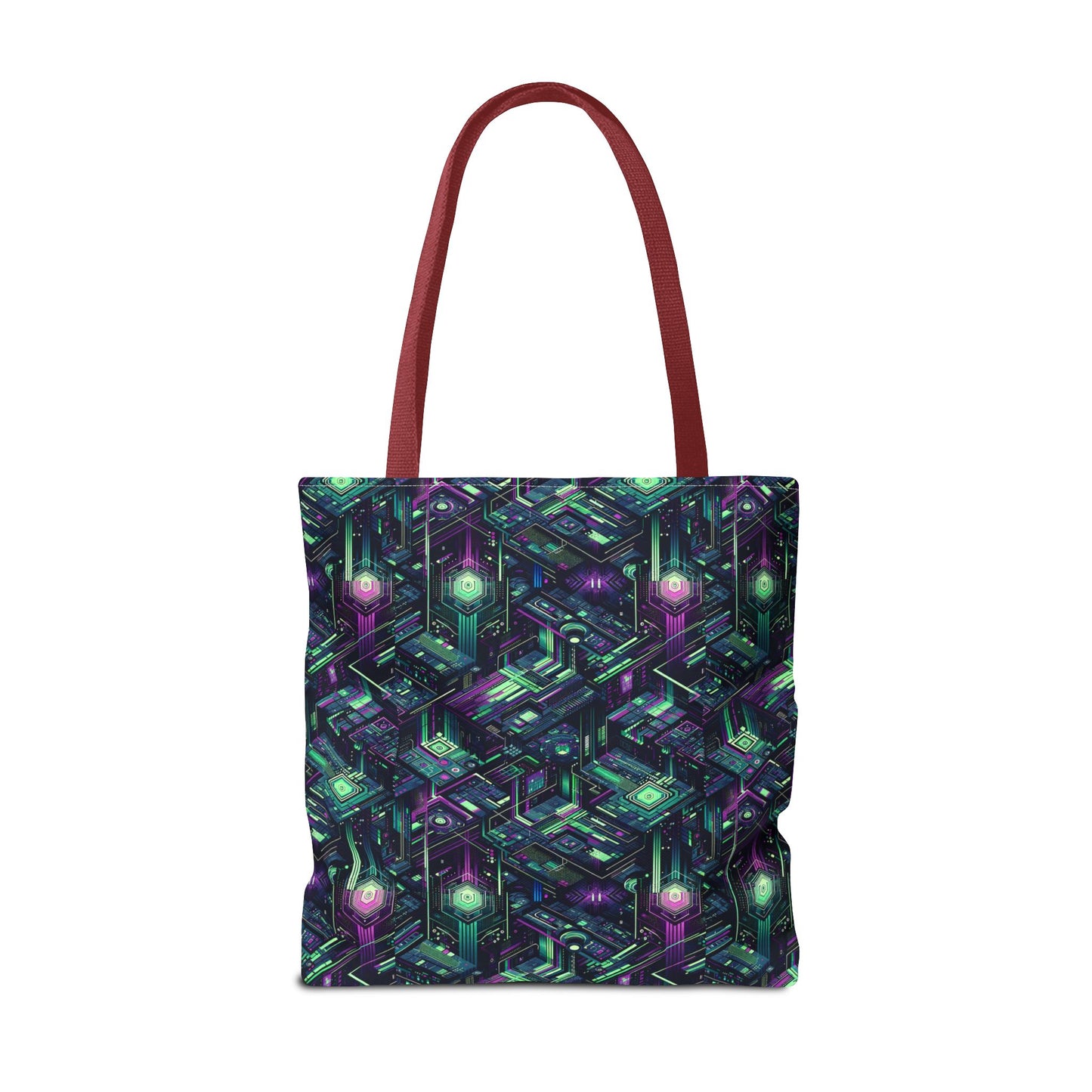 Tech Noir Aesthetics Tech-Forward Urban Dystopia Tote Bag - 8404 Design-43