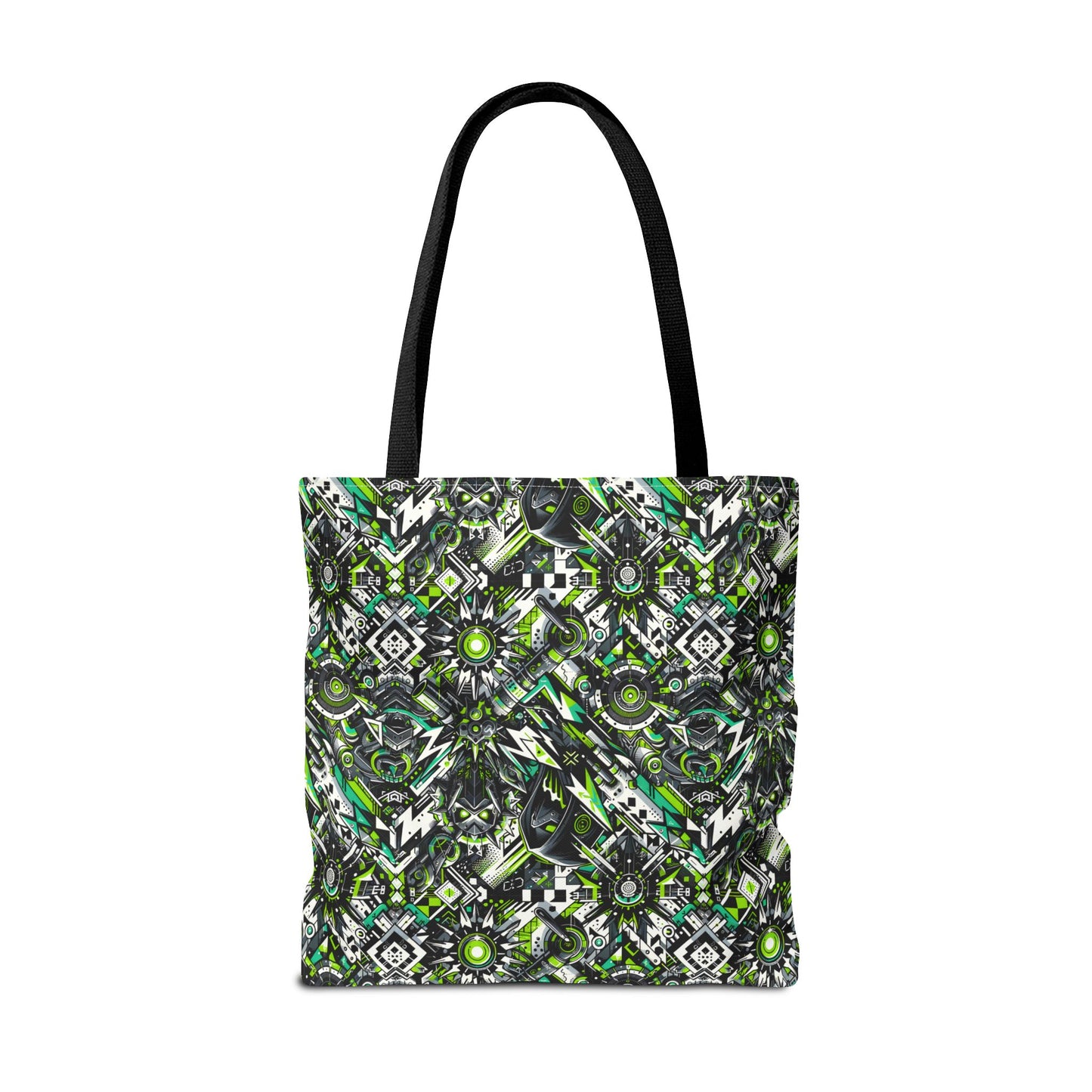 Graffiti Tech Fusion Bold Streetwear Fusion Tote Bag - 8404 Design-50