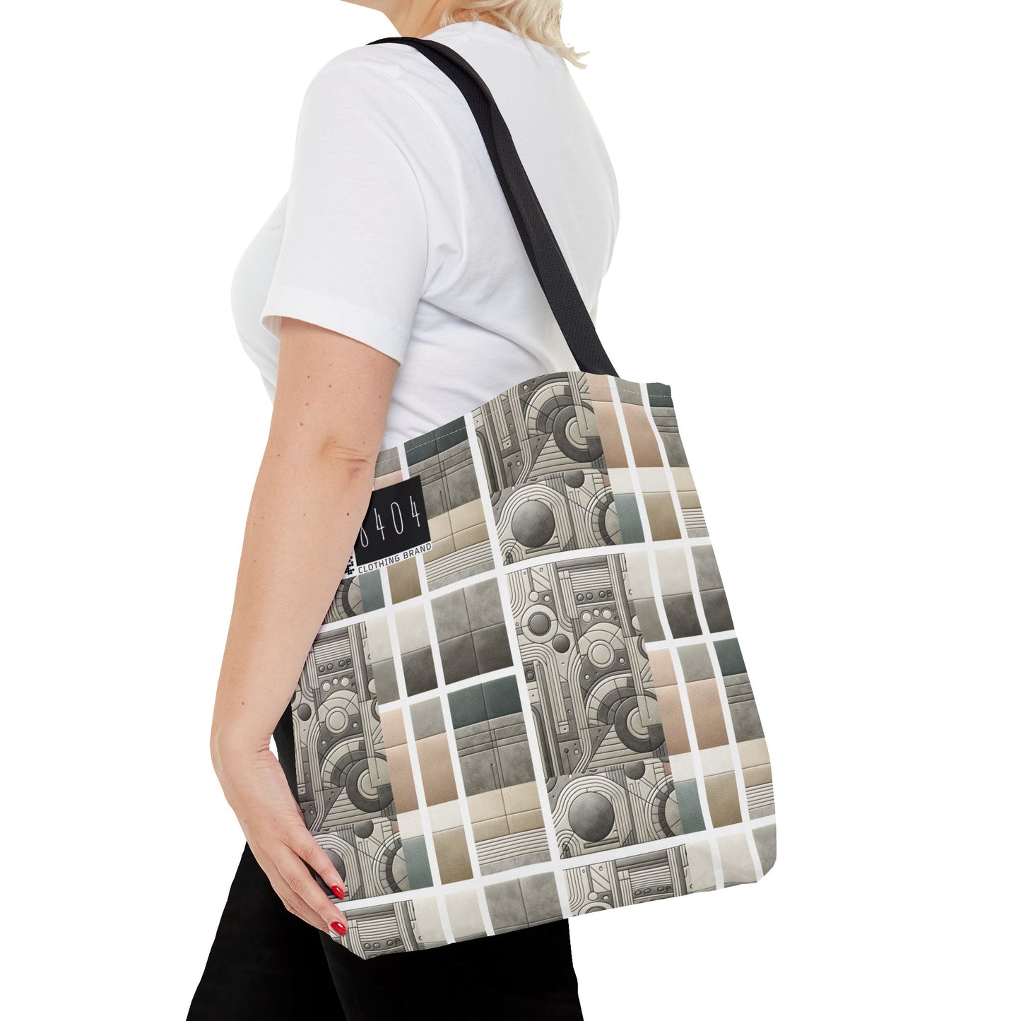 Tech Utility Chic Tech-Forward Minimalist Tote Bag - 8404 Design-59