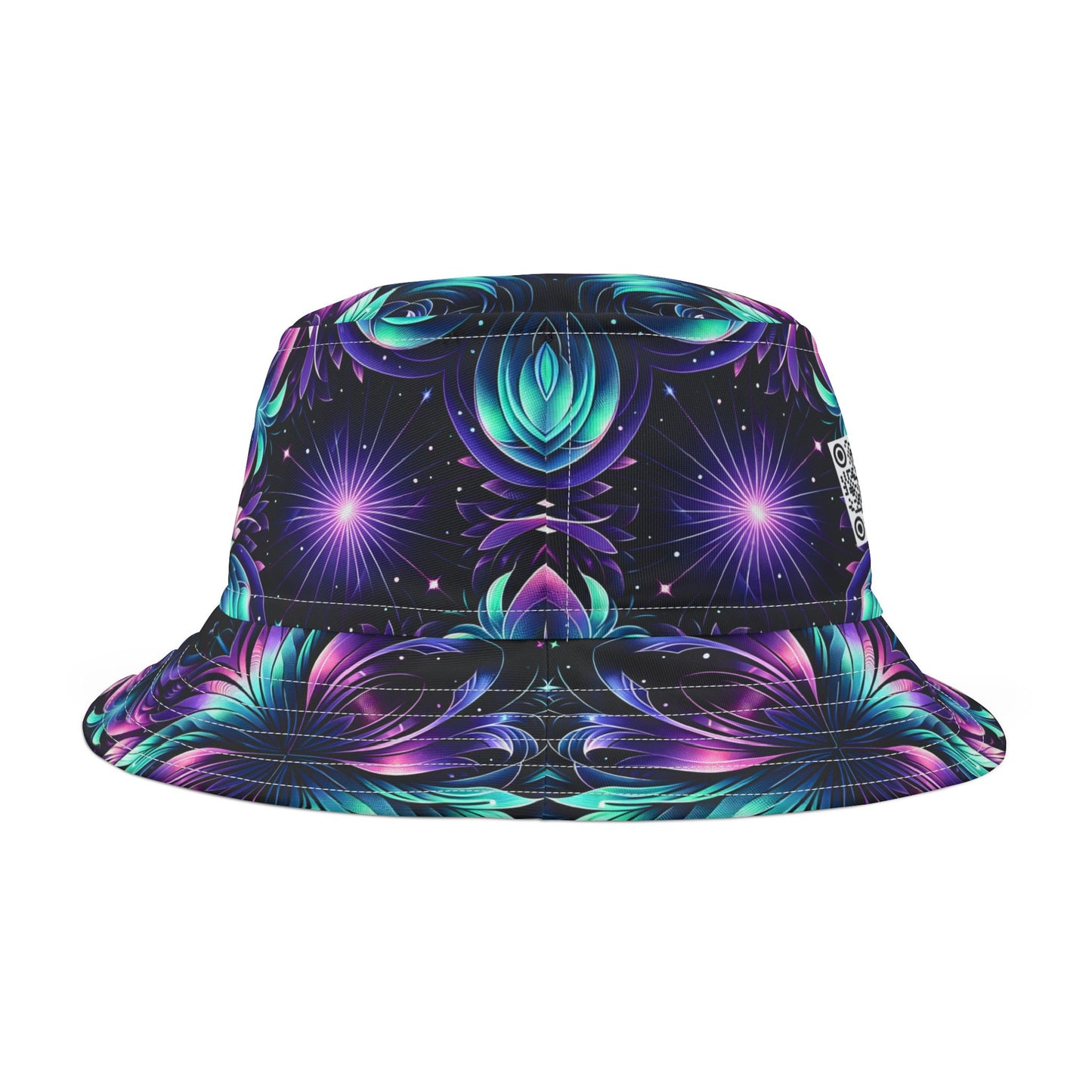Iridescent Dream Futuristic Tech Bucket Hat - 8404 Design-60