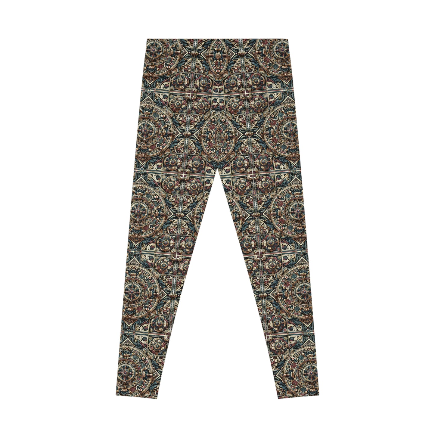 Urban Renaissance Historical Fusion With Street Edge Stretch Leggings - 8404 Design-57