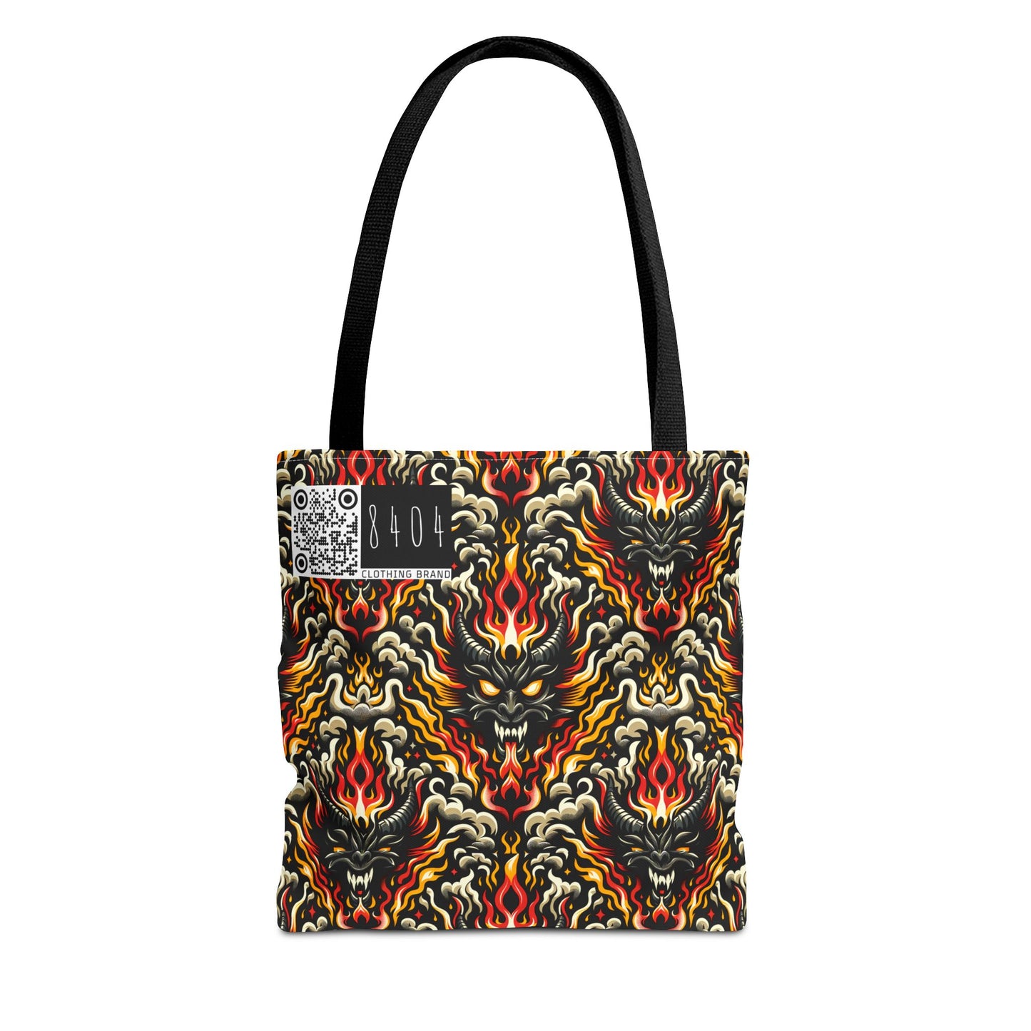 Flame Graphics Maximalist Streetwear Tote Bag - 8404 Design-59