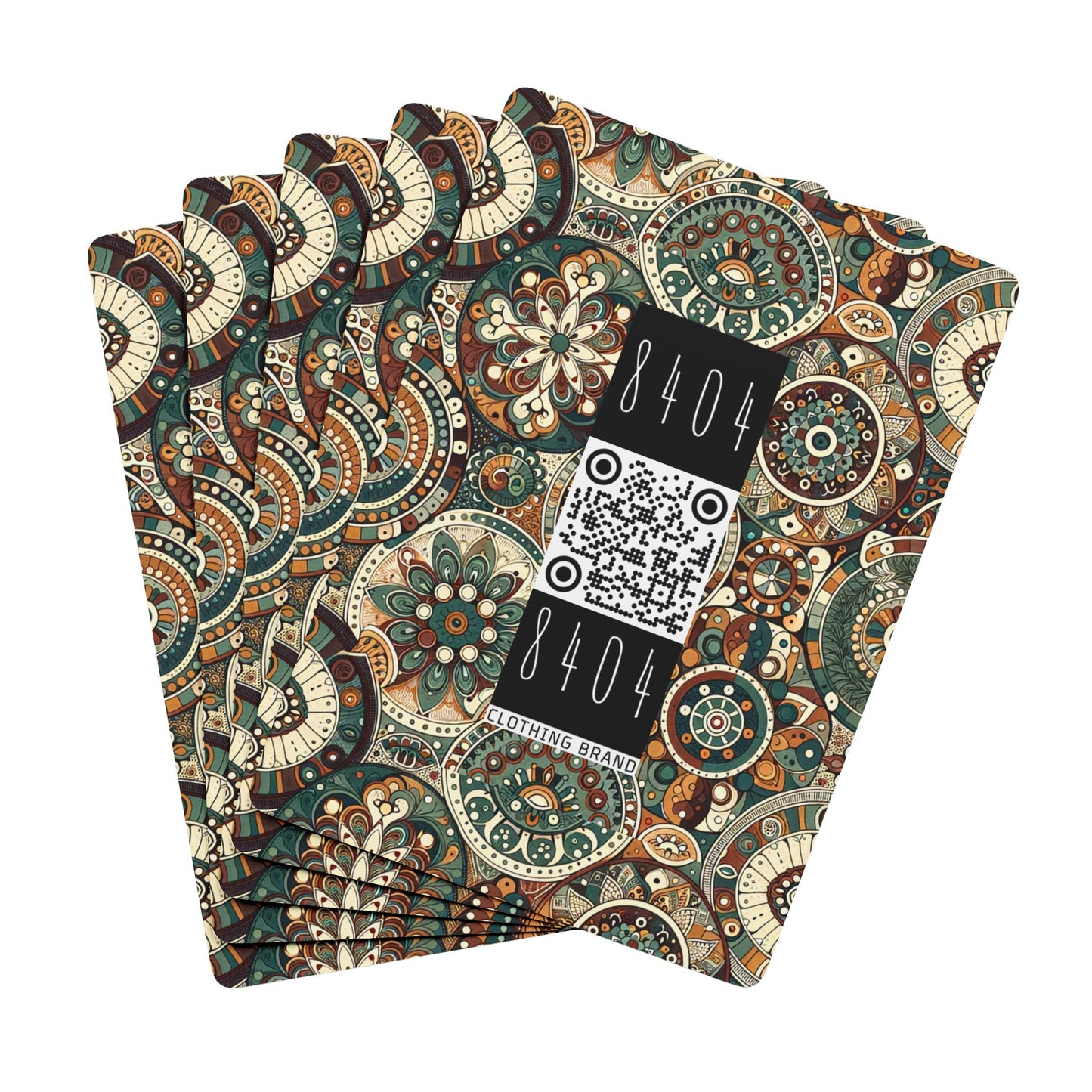 Cultural Artisanal Fusion Cultural Artisanal Streetwear Poker Playing Cards - 8404 Design-61 B