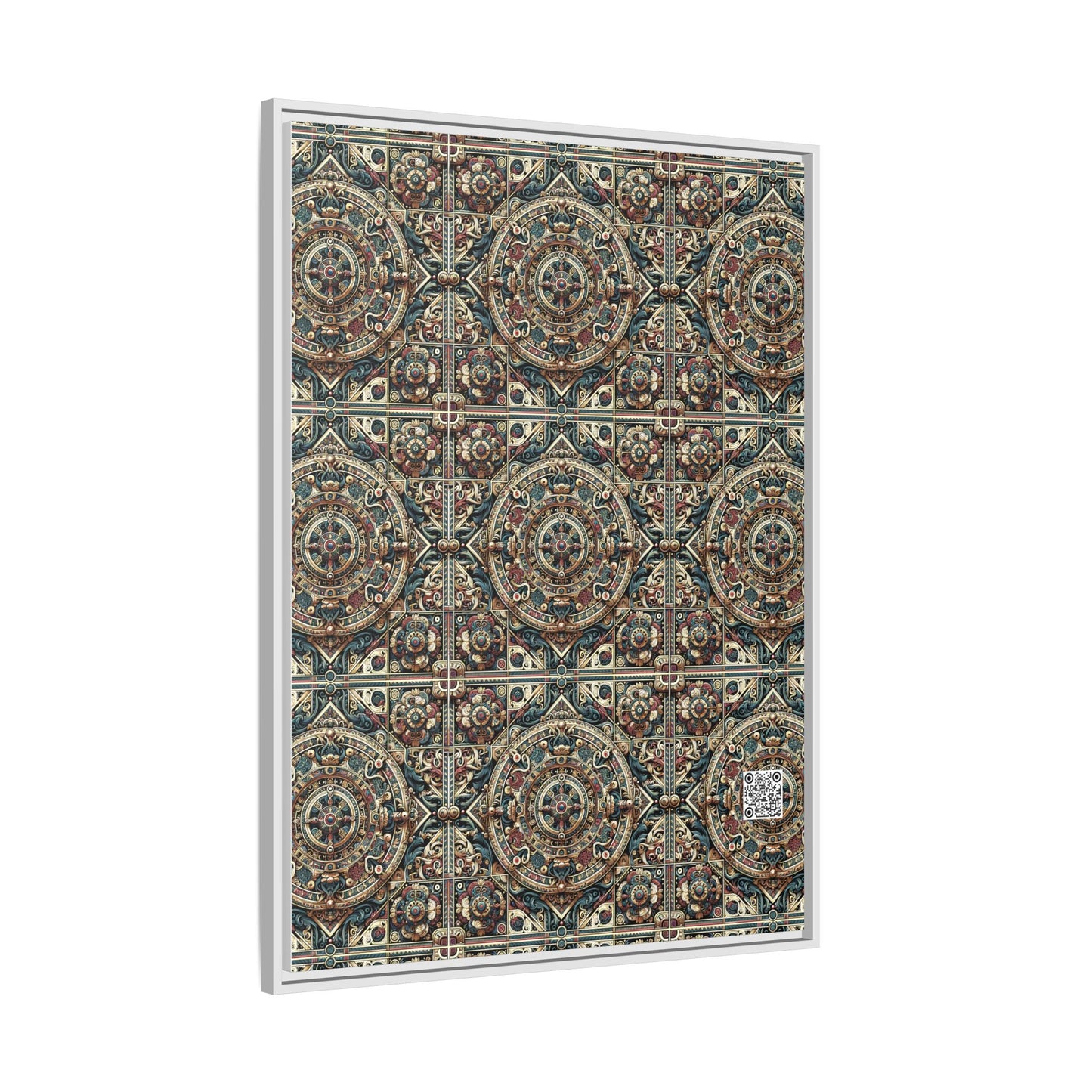Urban Renaissance Historical Fusion With Street Edge Matte Canvas, Framed (multi-Color) - 8404 Design-57 A