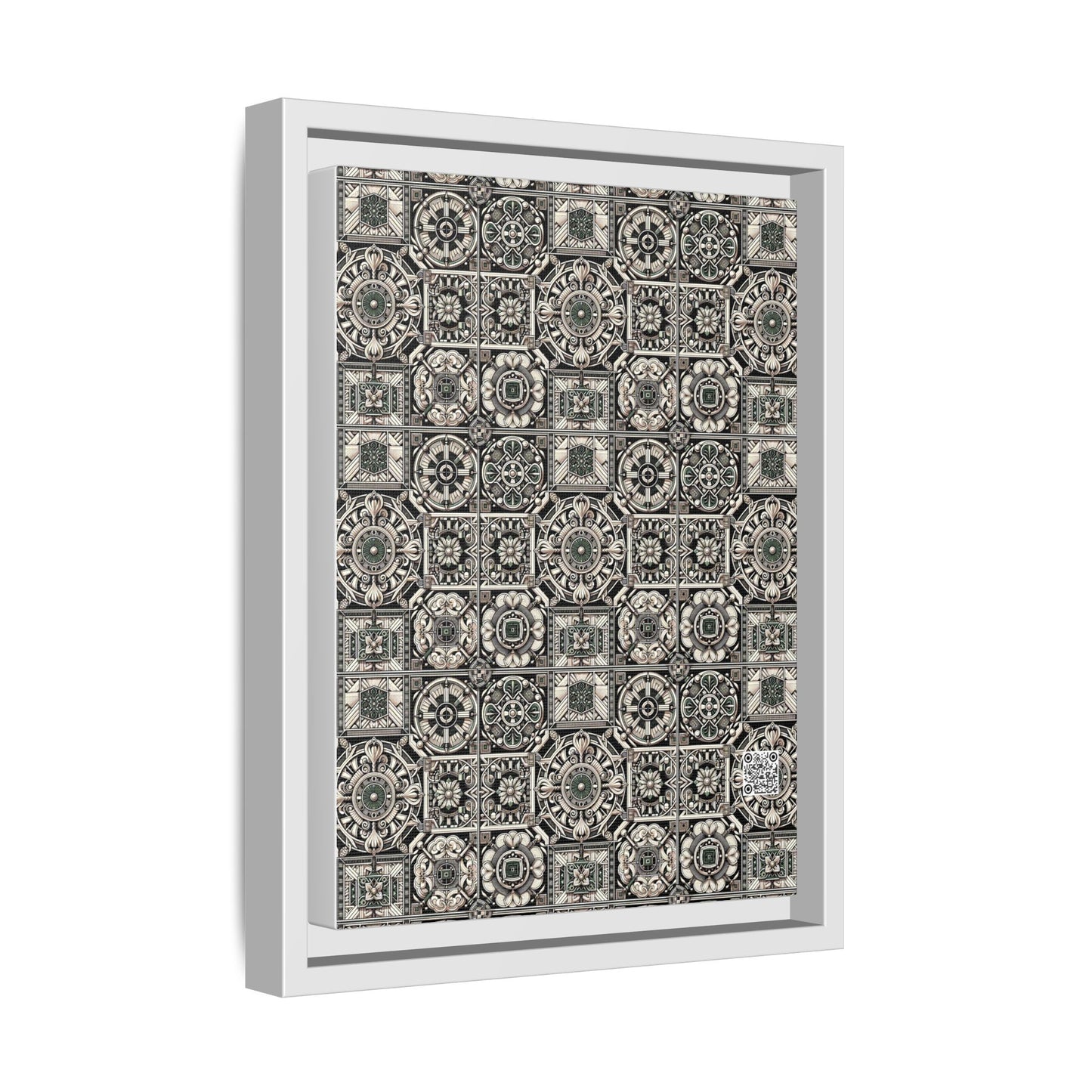 Cyber Garden Party Tech Garden Extravaganza Matte Canvas, Framed (multi-Color) - 8404 Design-45 A