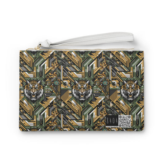 Neo-Camo Fusion Tech-Forward Streetwear Clutch Bag - 8404 Design-58