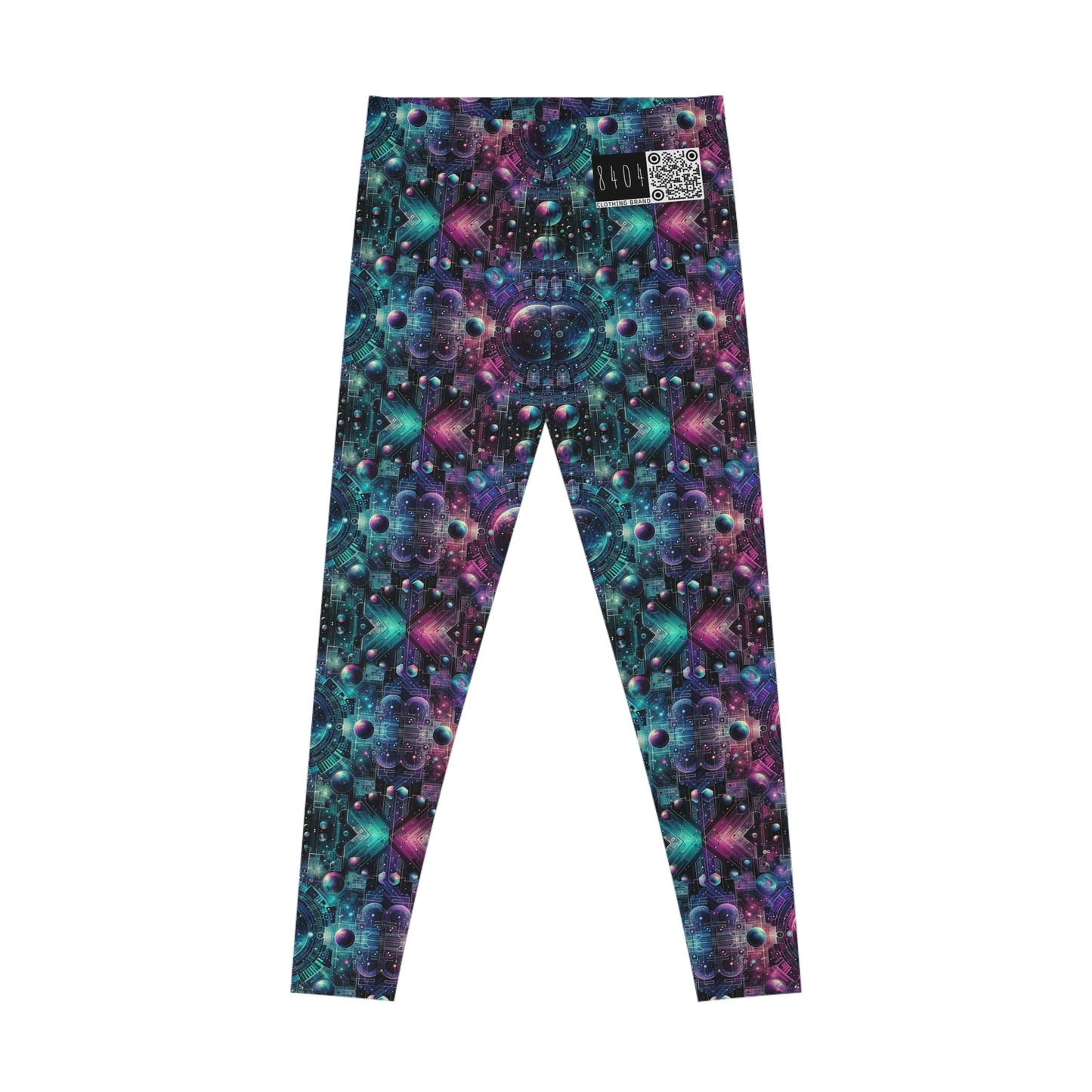 Galactic Hues Tech-Forward Cosmic Fusion Stretch Leggings - 8404 Design-59
