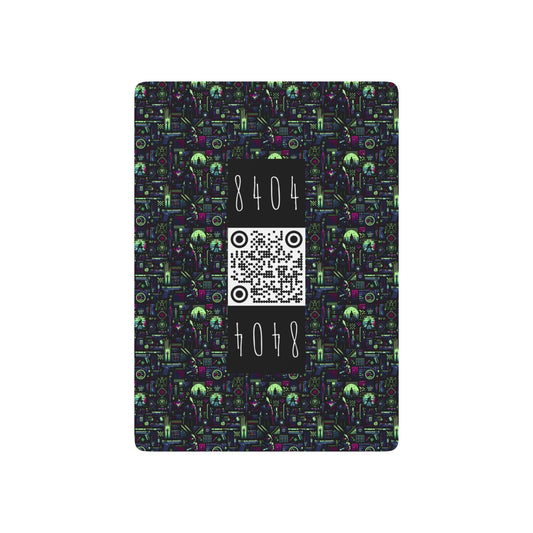 Tech Noir Futuristic Cyberpunk Poker Playing Cards - 8404 Design-63 S