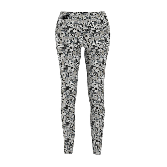 Digital Minimalism Minimalist Tech Women's Cut & Sew Casual Leggings - 8404 Design-45