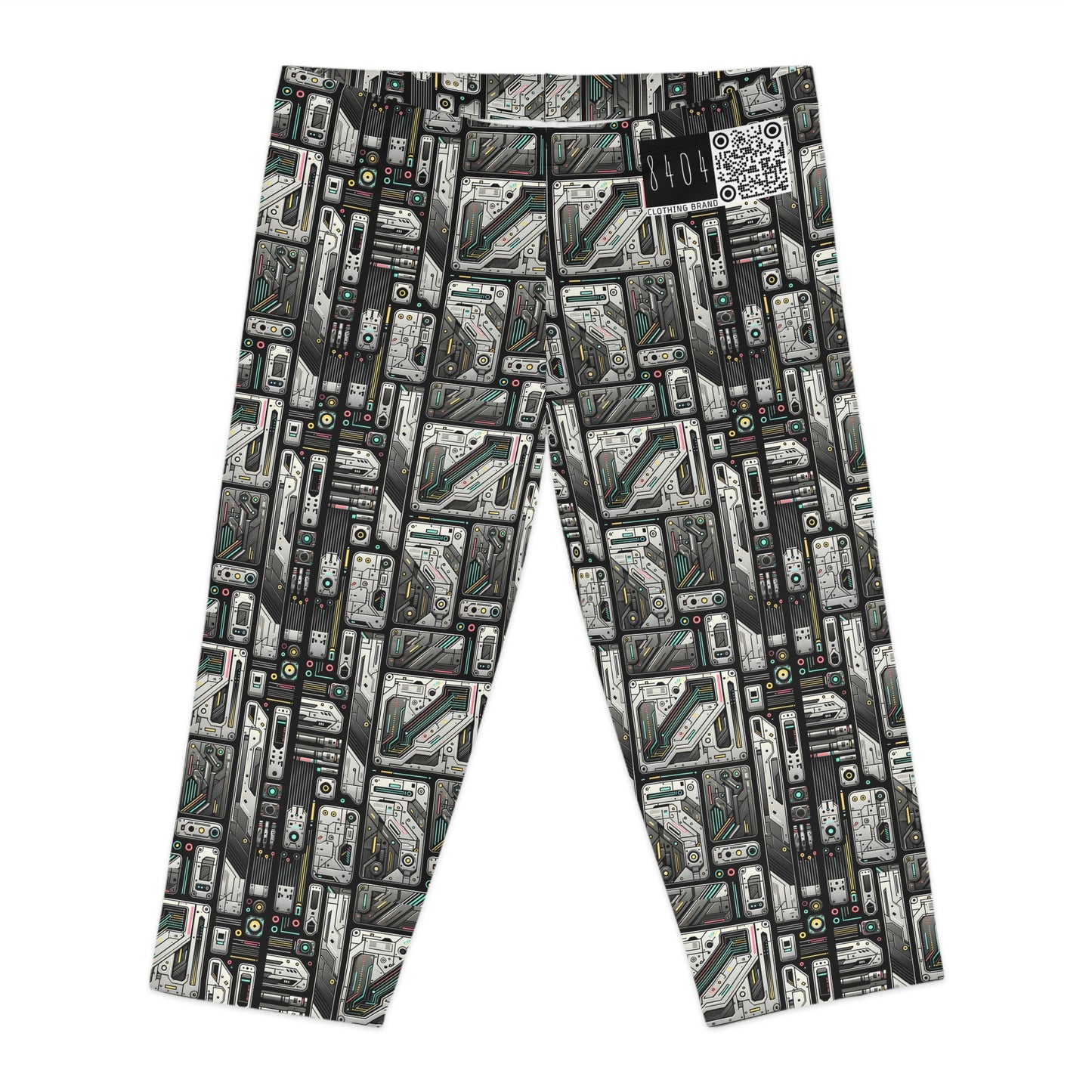 Tech Utility Gear Tech-Forward Minimalism Women's Capri Leggings - 8404 Design-45