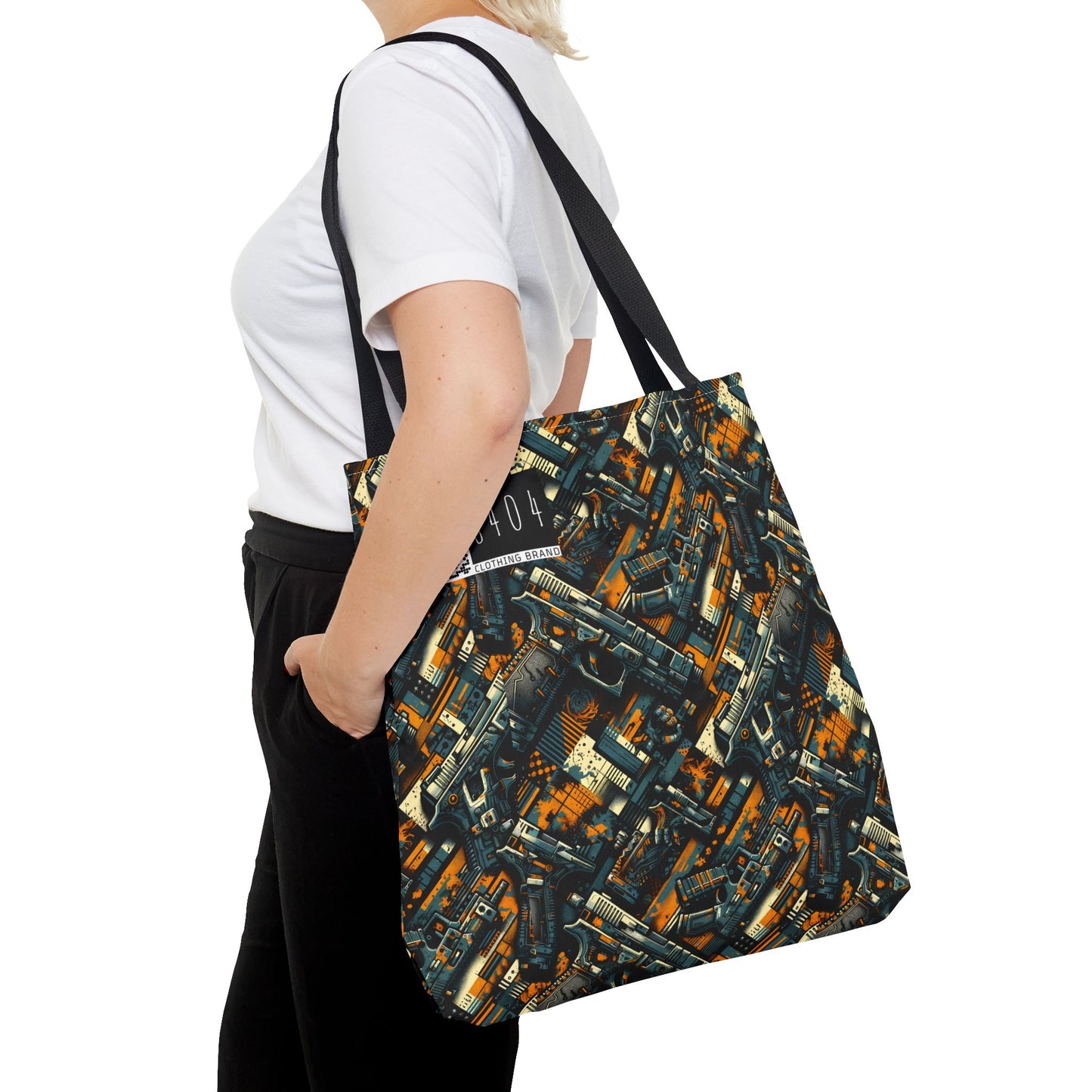 Digital Punk Futuristic Grunge Tote Bag - 8404 Design-47