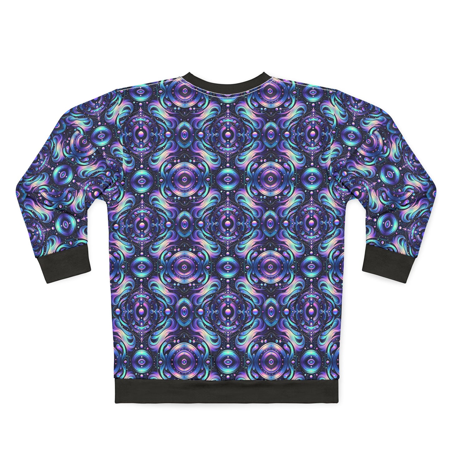 Iridescent Tech Fusion Tech-Forward Streetwear Sweatshirt - 8404 Design-62