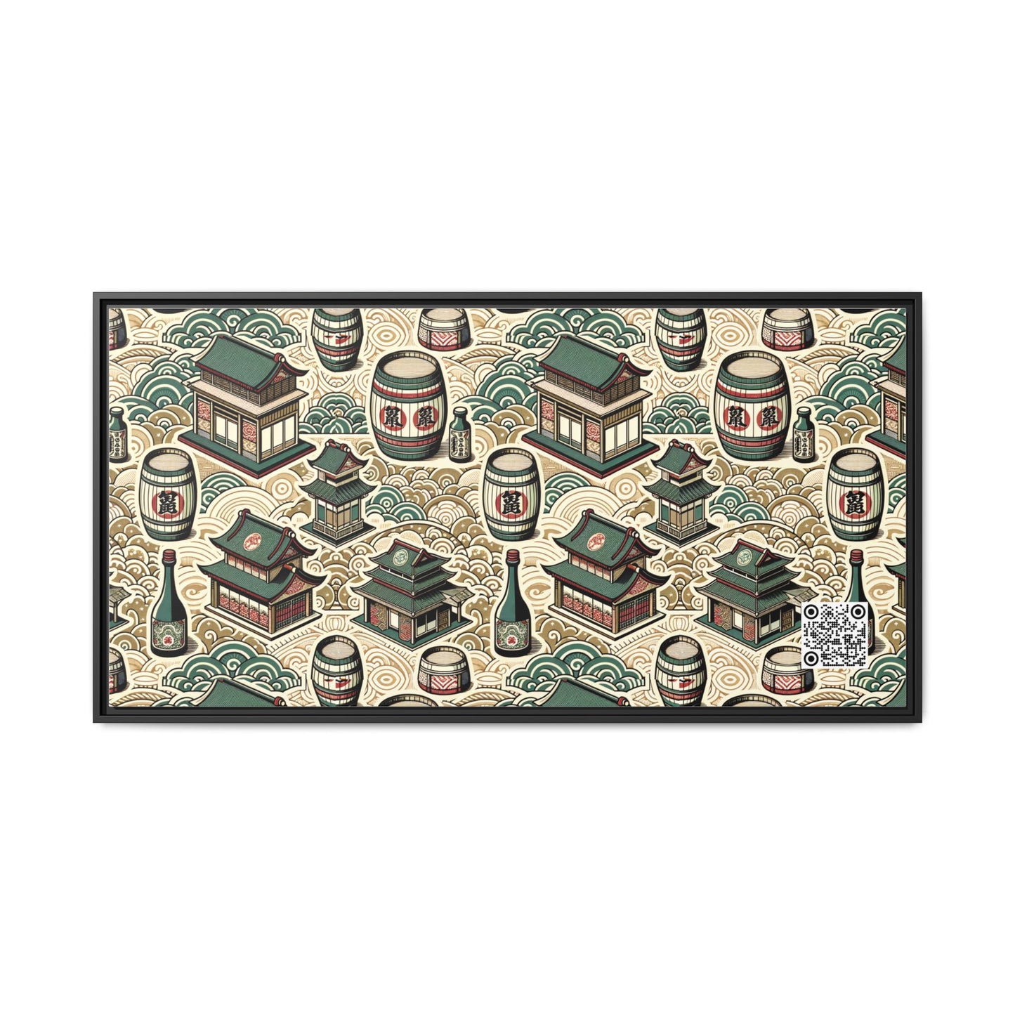Cultural Artisanal Fusion Contemporary Cultural Elegance Matte Canvas, Framed (multi-Color) - 8404 Design-68 B