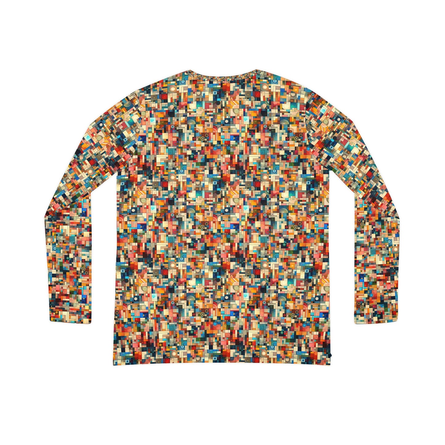 Digital Artistic Expression Artistic Streetwear Women's Long Sleeve V-Neck Shirt - 8404 Design-46