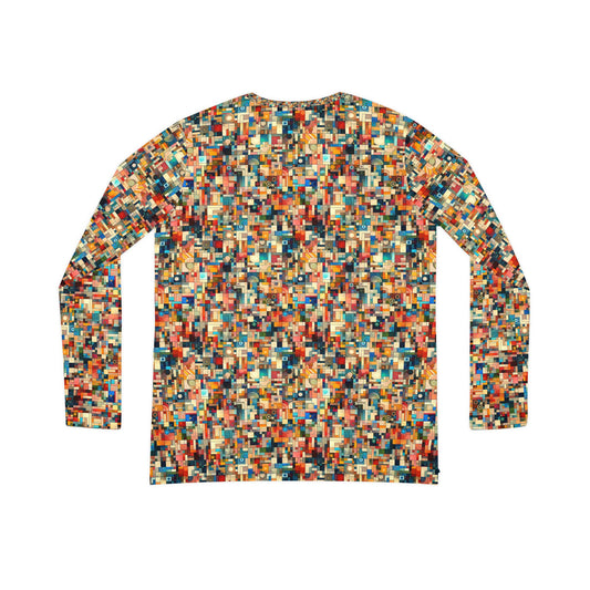 Digital Artistic Expression Artistic Streetwear Women's Long Sleeve V-Neck Shirt - 8404 Design-46