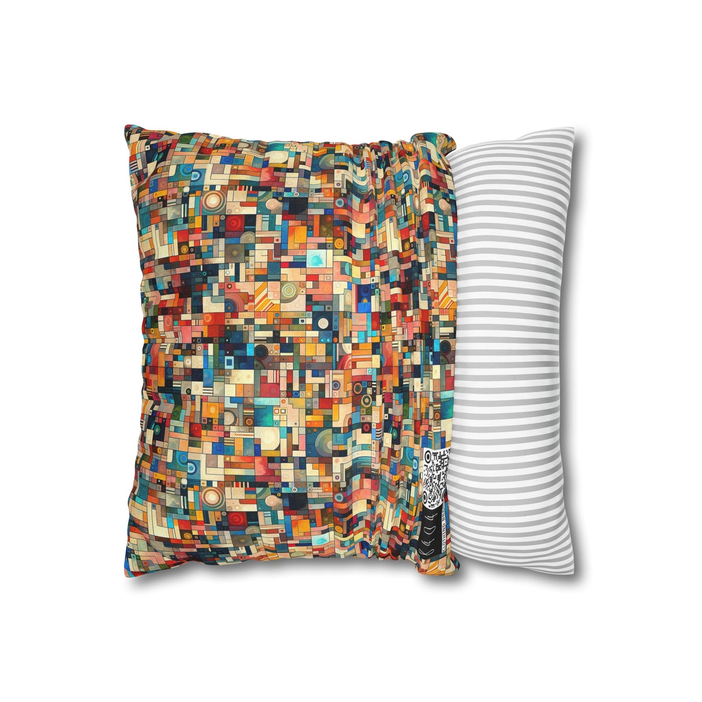 Digital Artistic Expression Artistic Streetwear Spun Polyester Square Pillowcase - 8404 Design-46