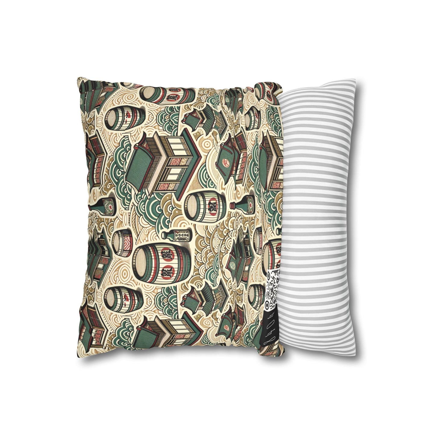 Cultural Artisanal Fusion Contemporary Cultural Elegance Faux Suede Square Pillowcase - 8404 Design-68