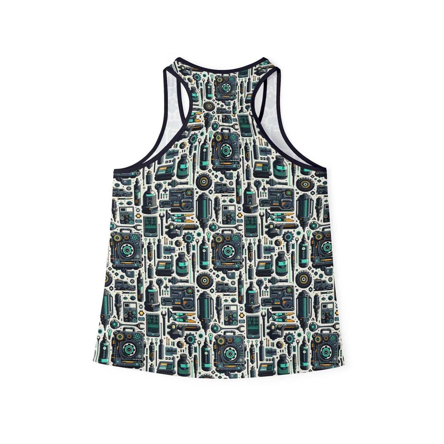 Tech Utility Fusion Modern Tech Streetwear Women's Tank Top - 8404 Design-53