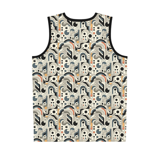 Modern Minimalism Minimalist Tech Basketball Jersey - 8404 Design-60